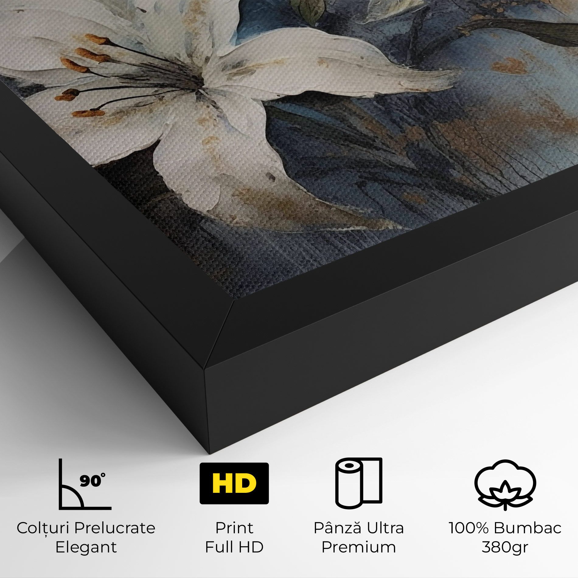 Gold Lily Painting mockup 4