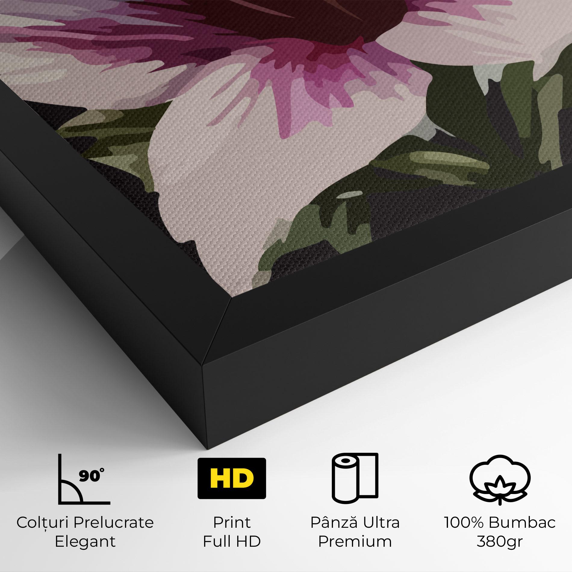 Tablou Canvas Pink Pretty Lily mockup 4