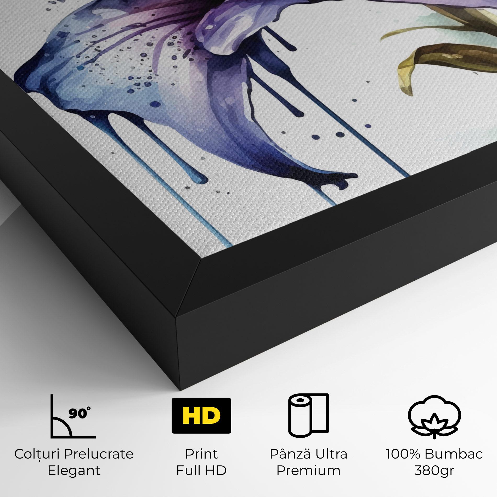 Tablou Canvas Purple Orange Lily mockup 4