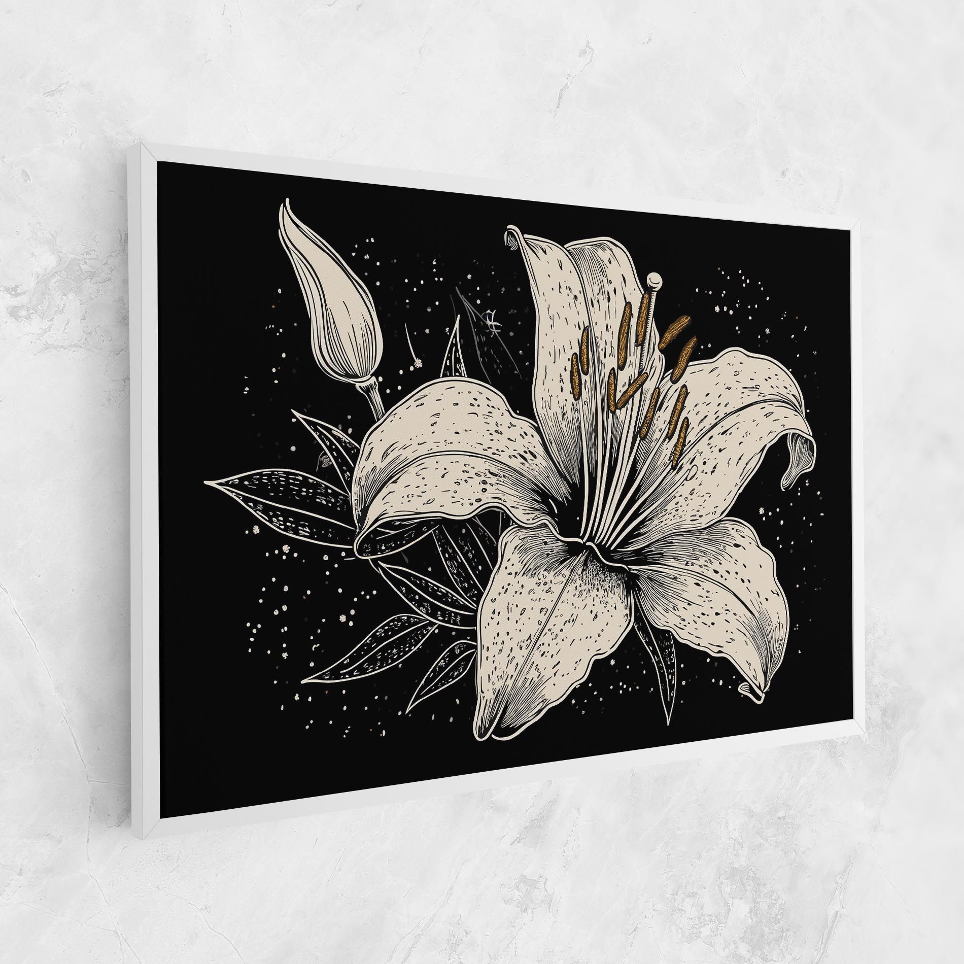 Cream Black Lily mockup 1