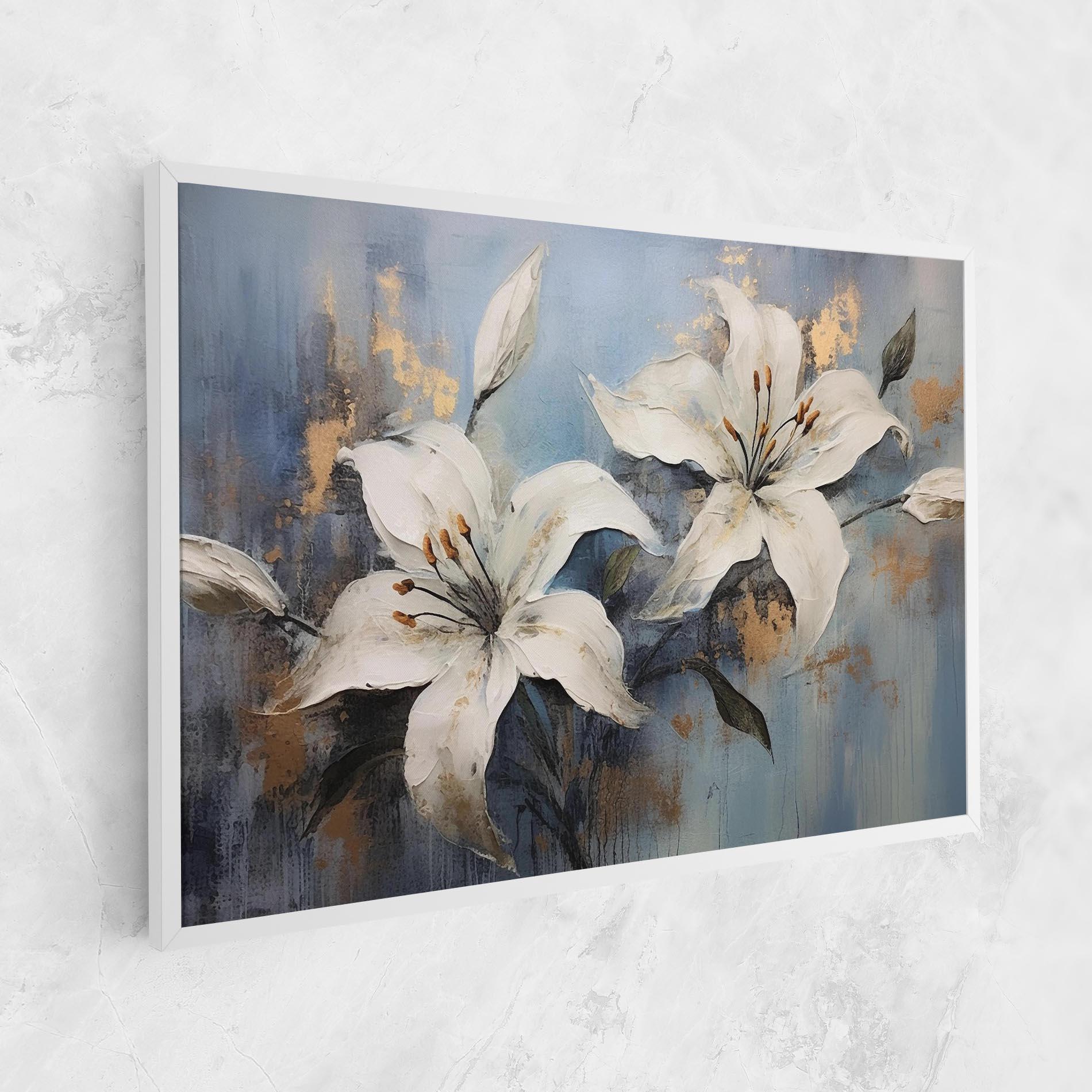 Tablou Canvas Gold Lily Painting mockup 1