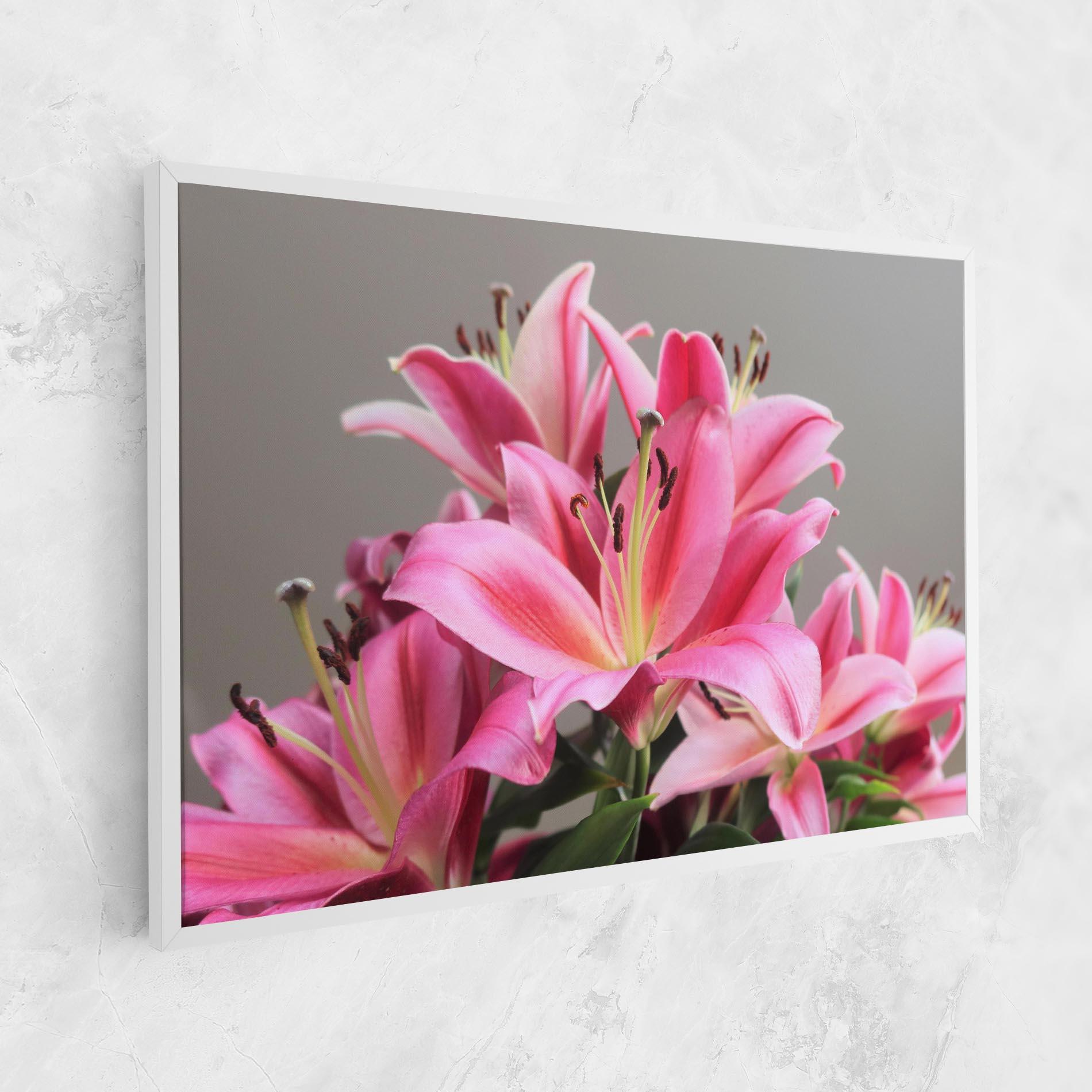 Tablou Canvas Light Pink Lily View mockup 1