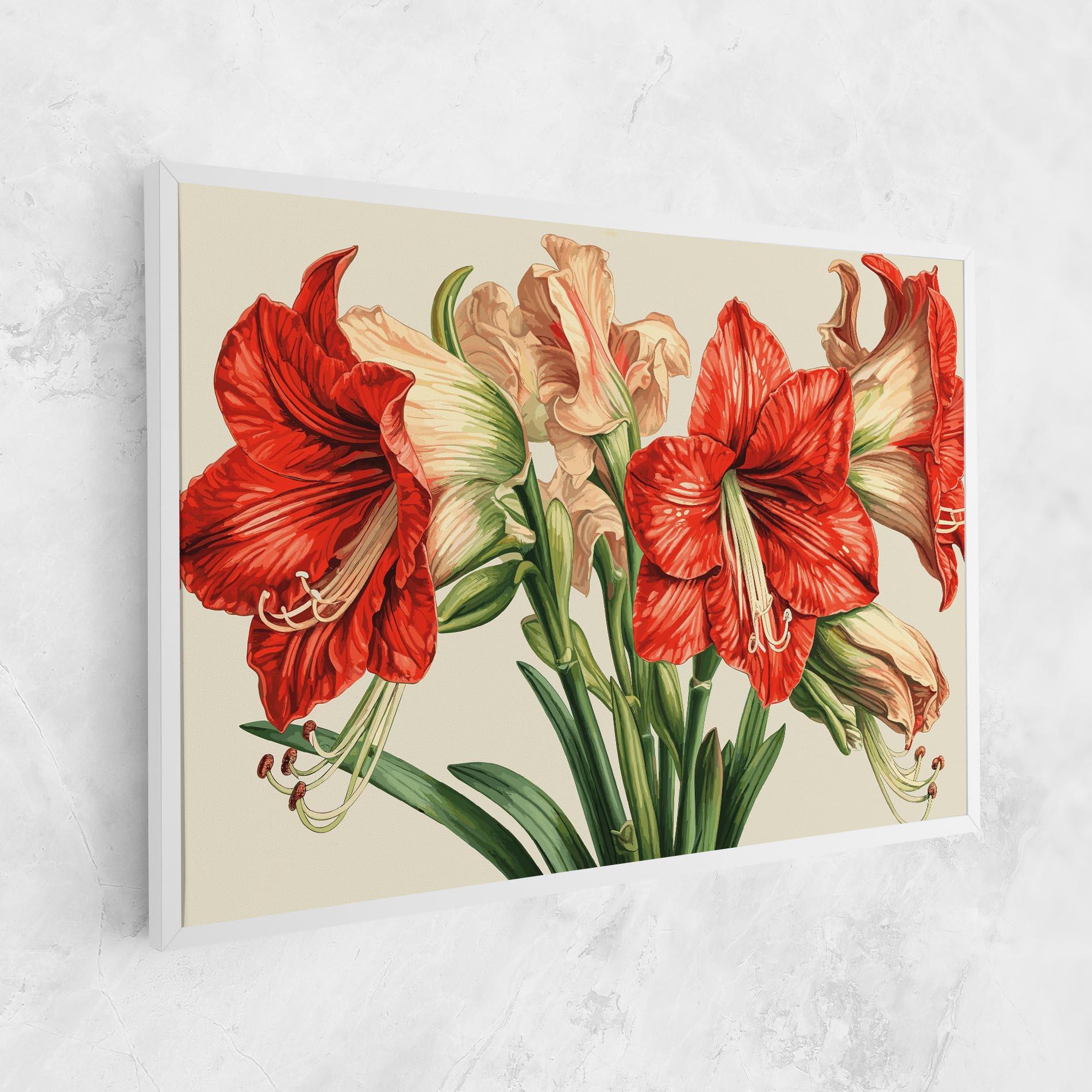 Tablou Canvas Orange Cream Lily mockup 1