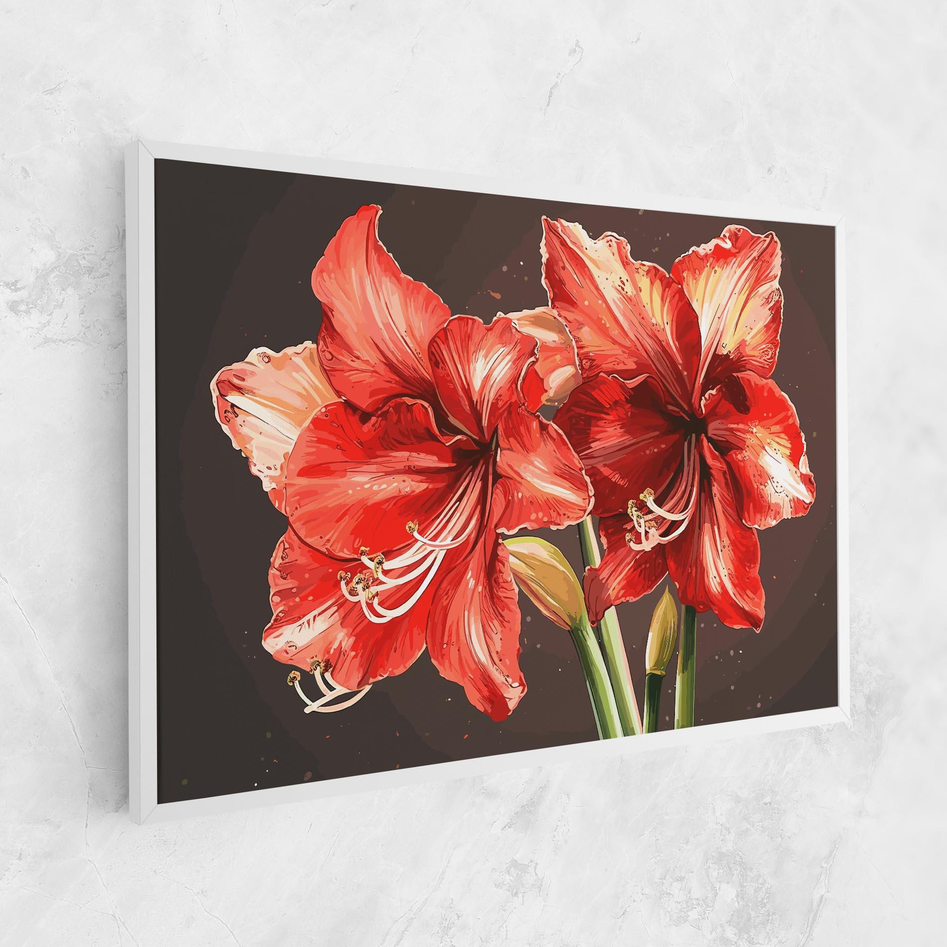 Tablou Canvas Orange Pretty Lily mockup 1