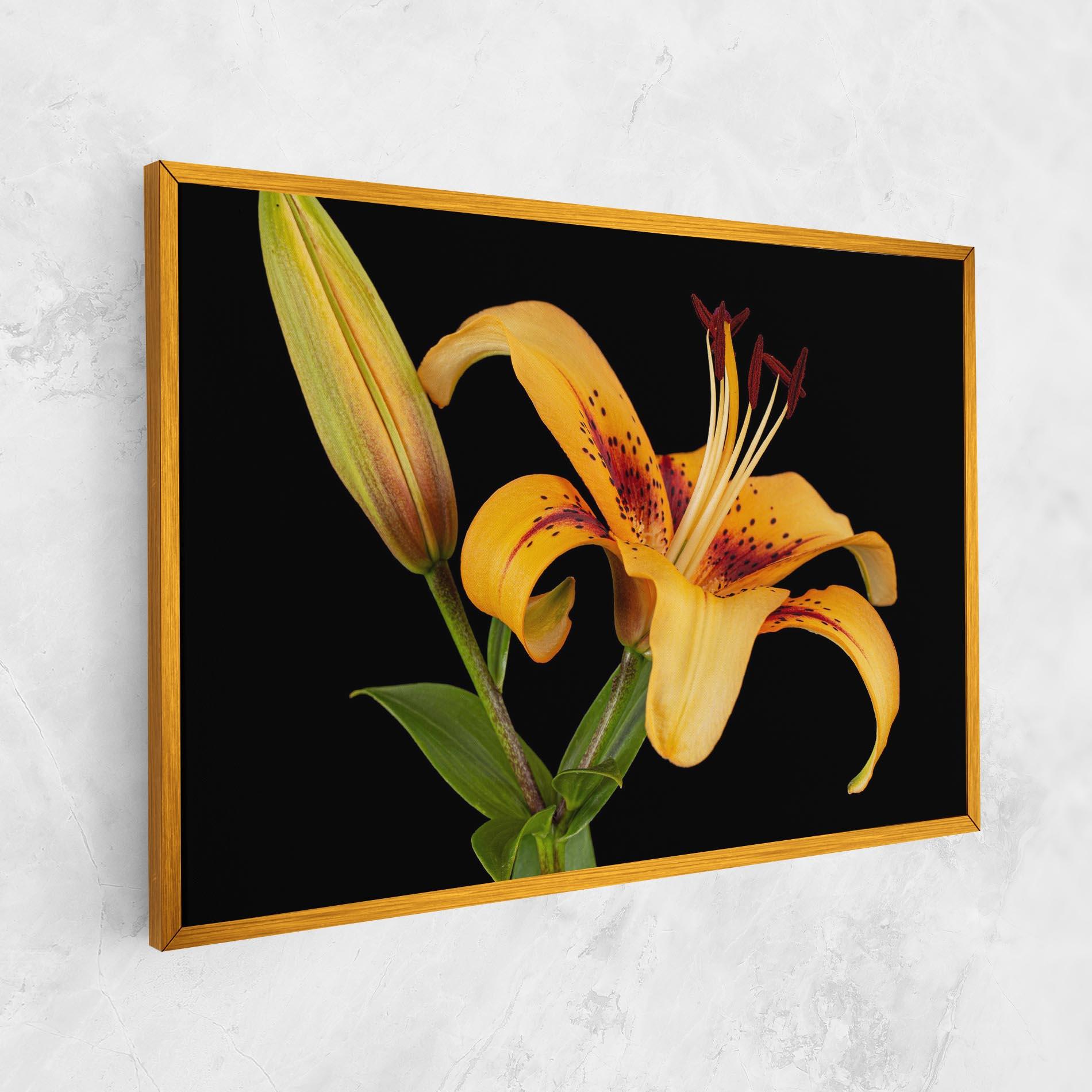 Tablou Canvas Beautiful Yellow Lily mockup 1