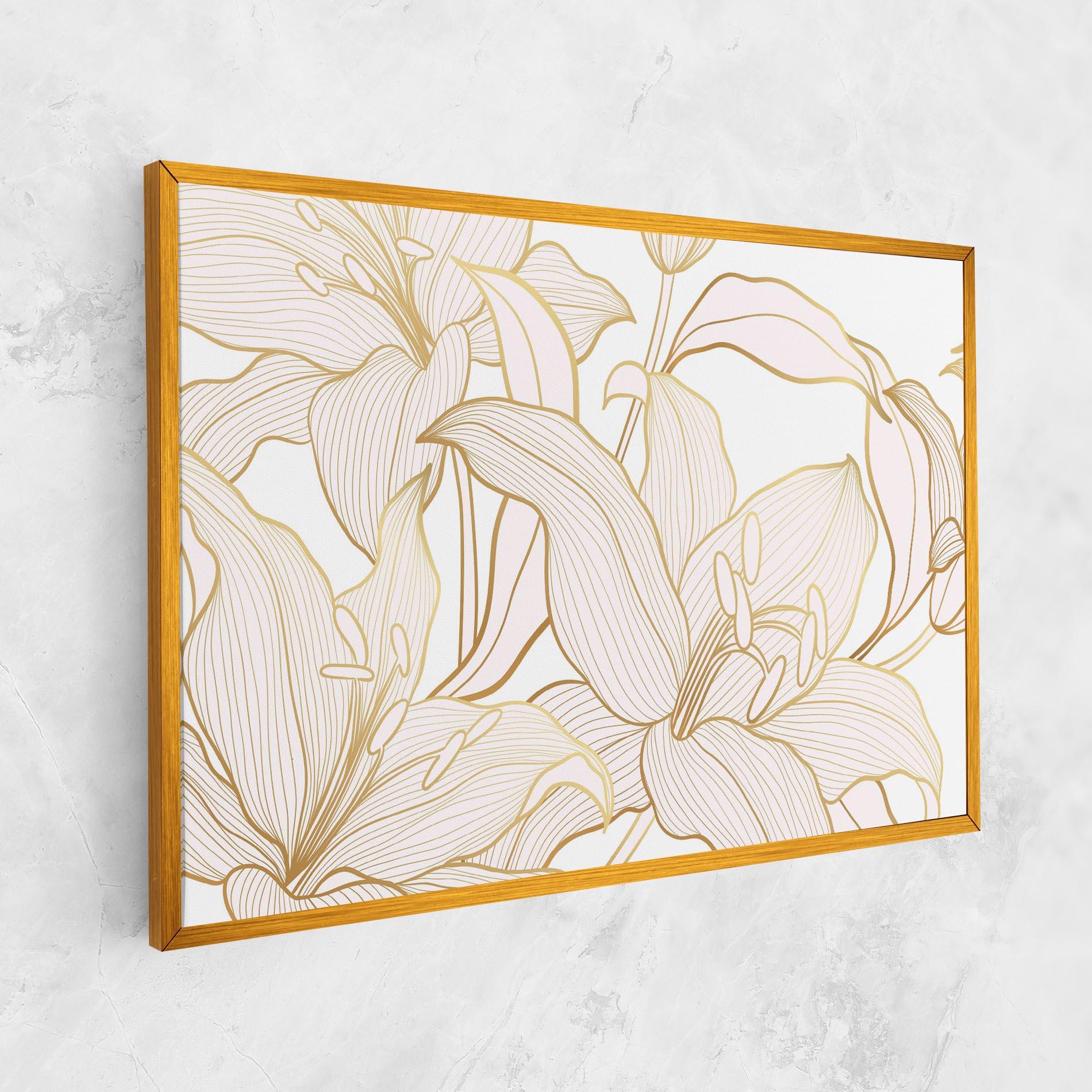 Tablou Canvas Gold Lily mockup 1