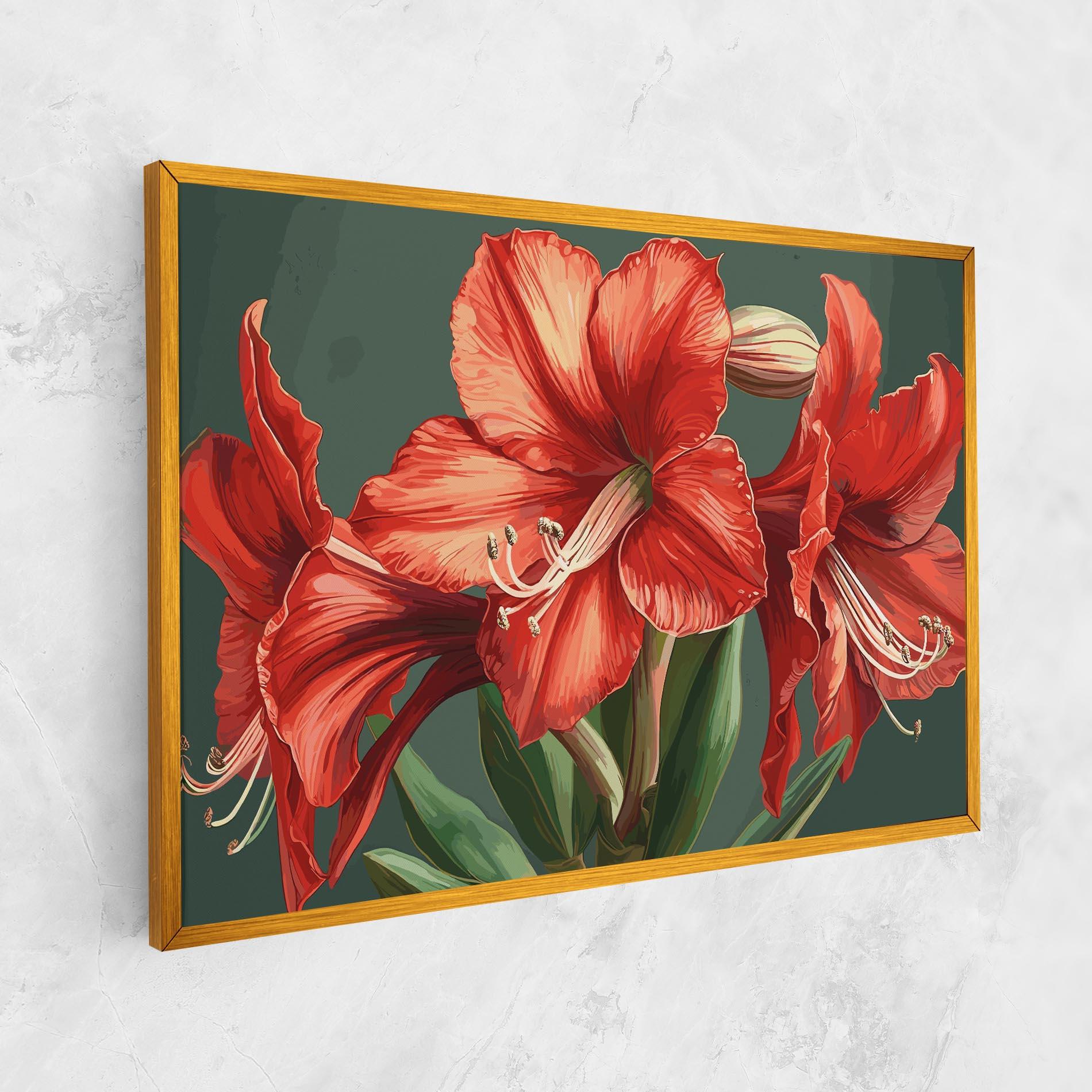 Tablou Canvas Lily Orange Art mockup 1