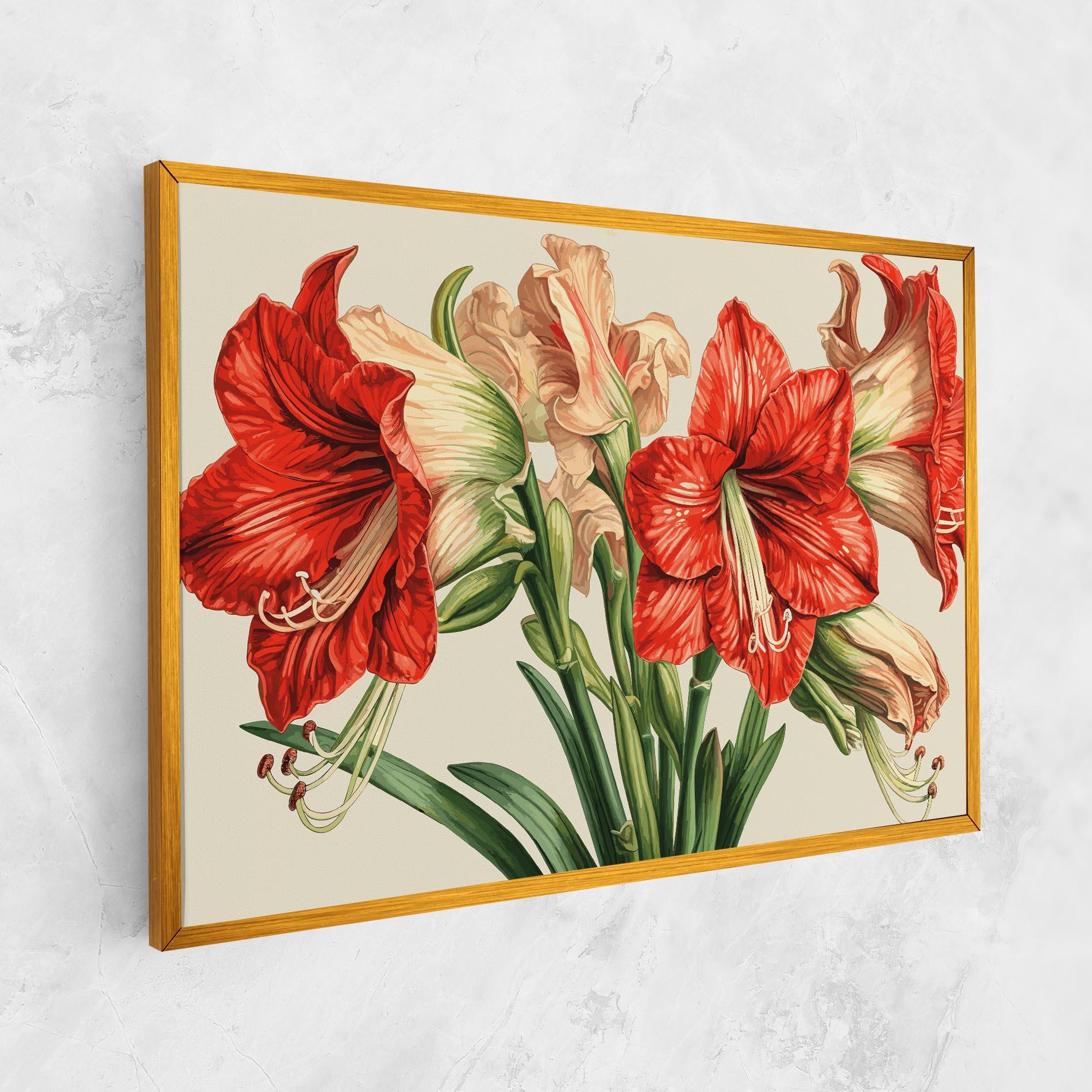 Tablou Canvas Orange Cream Lily mockup 1