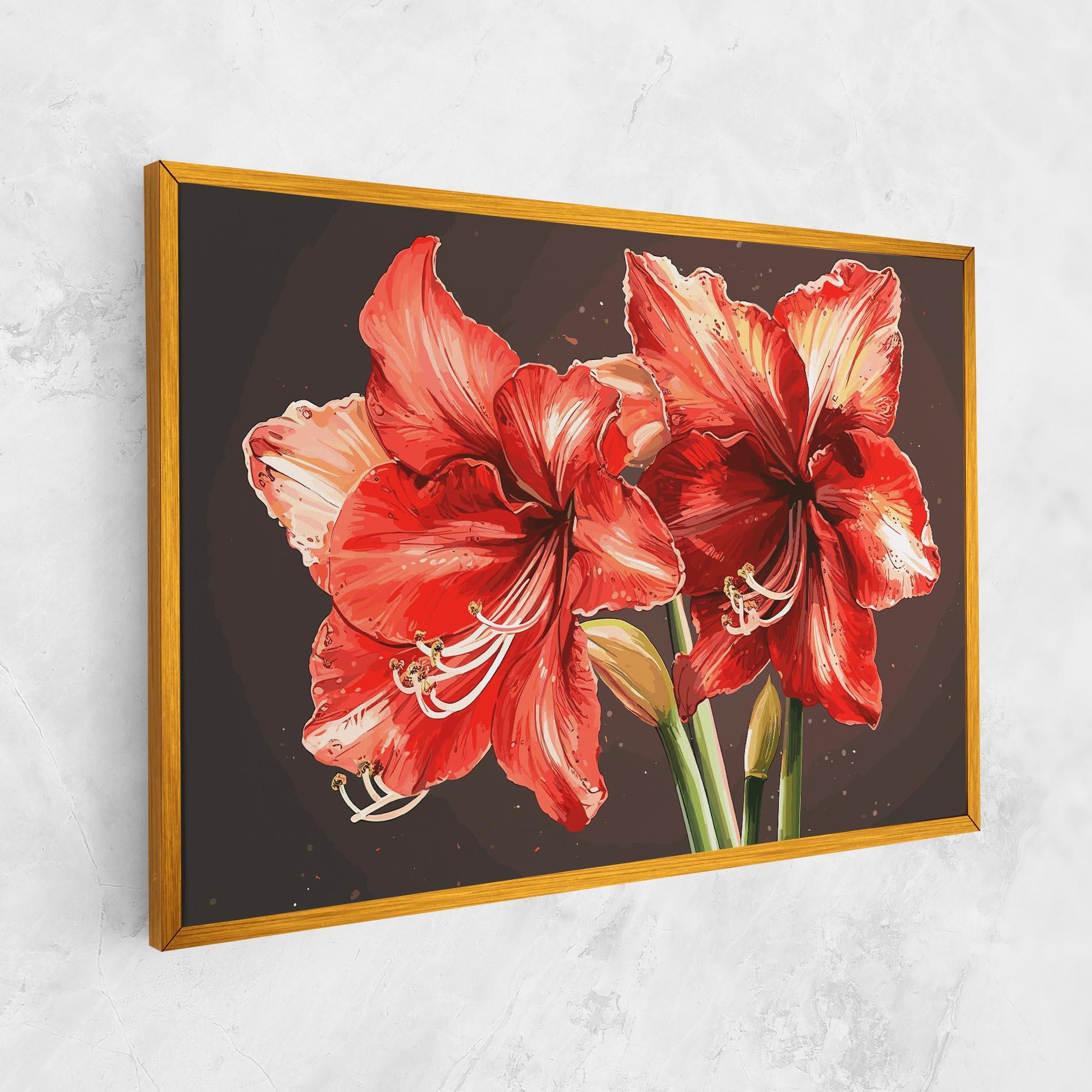 Tablou Canvas Orange Pretty Lily mockup 1
