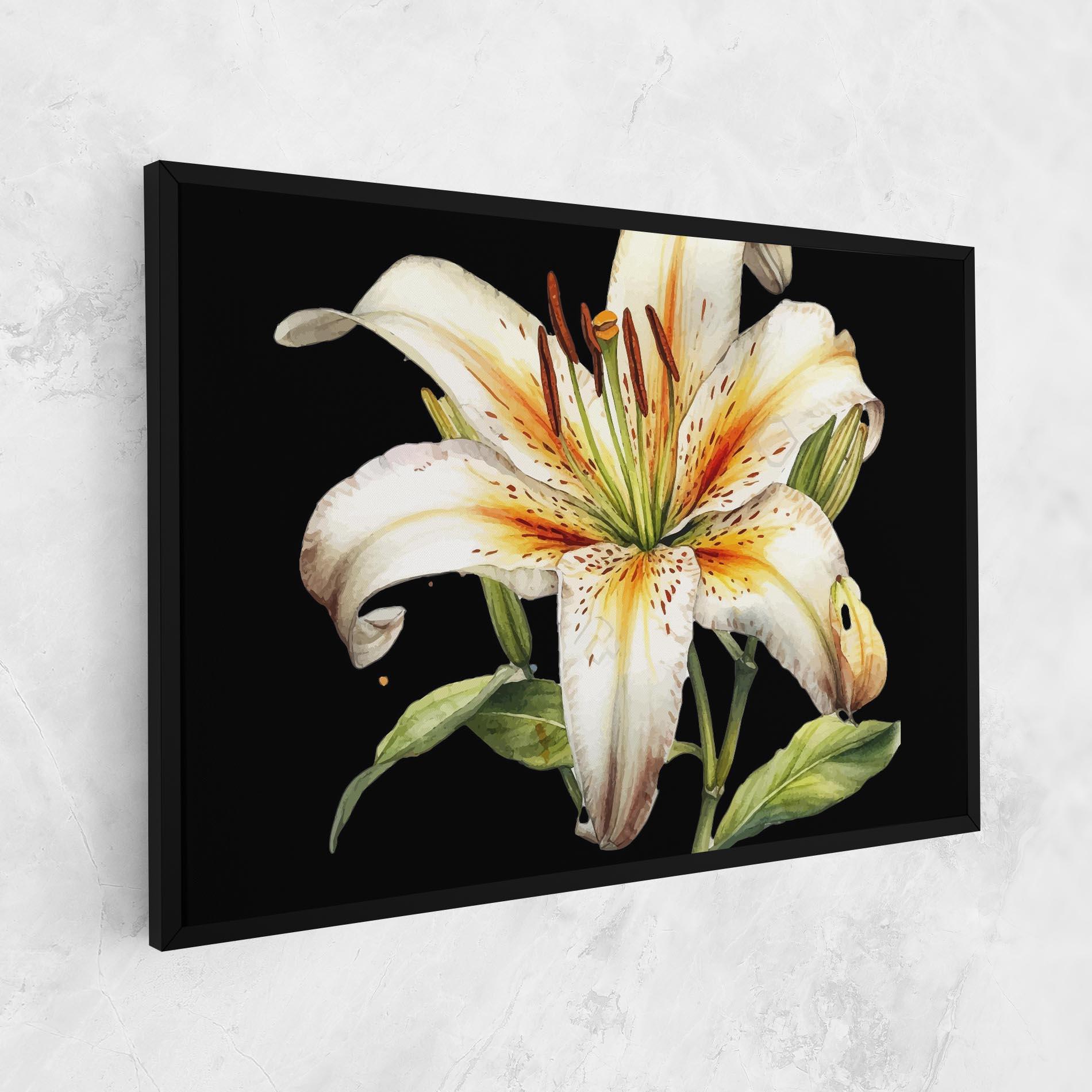 Tablou Canvas Beautiful White Lily mockup 1