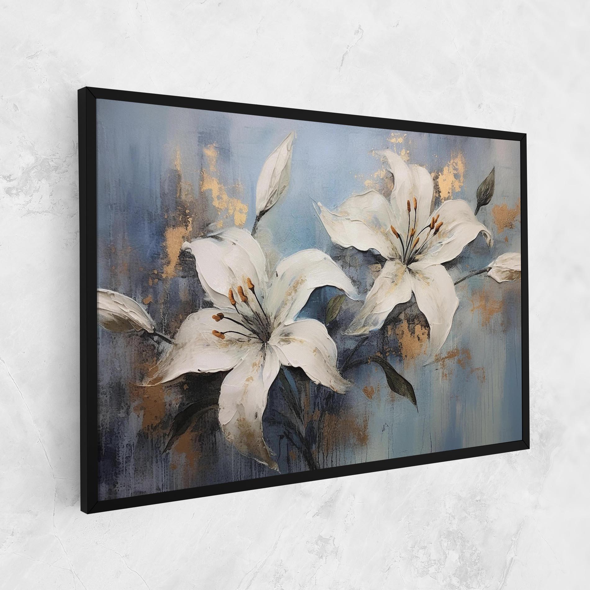 Tablou Canvas Gold Lily Painting mockup 1