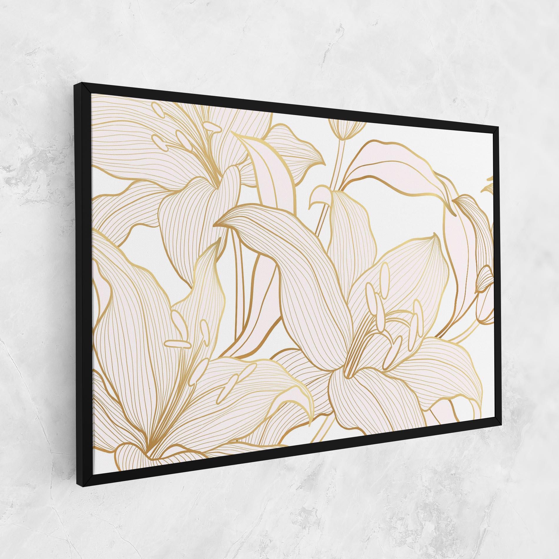 Tablou Canvas Gold Lily mockup 1