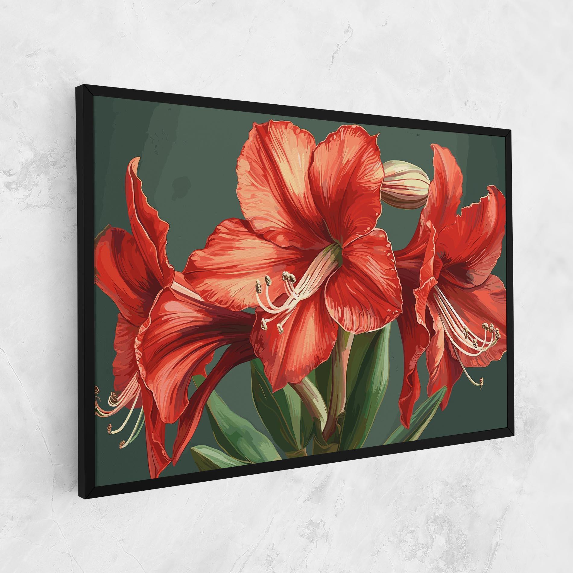 Tablou Canvas Lily Orange Art mockup 1