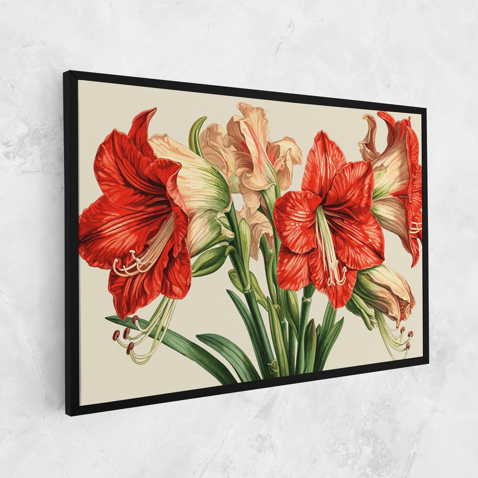 Tablou Canvas Orange Cream Lily mockup 1