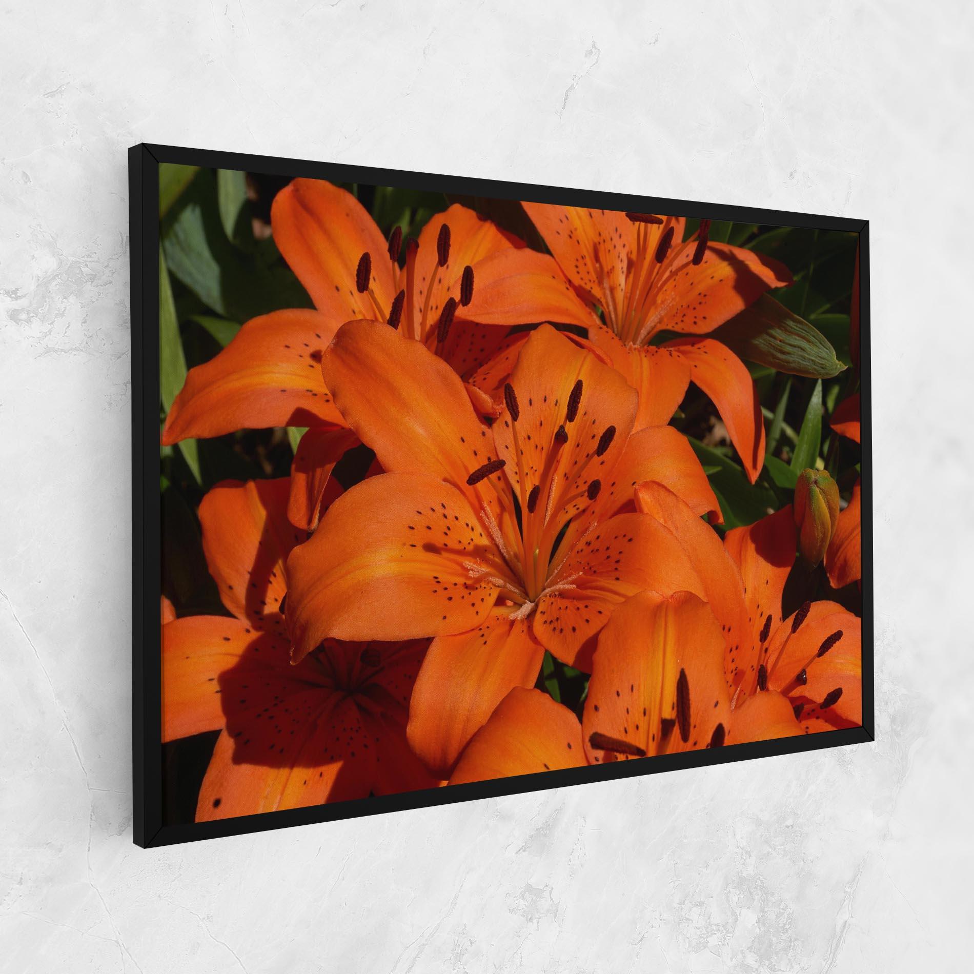 Tablou Canvas Orange Lily In The Sun mockup 1