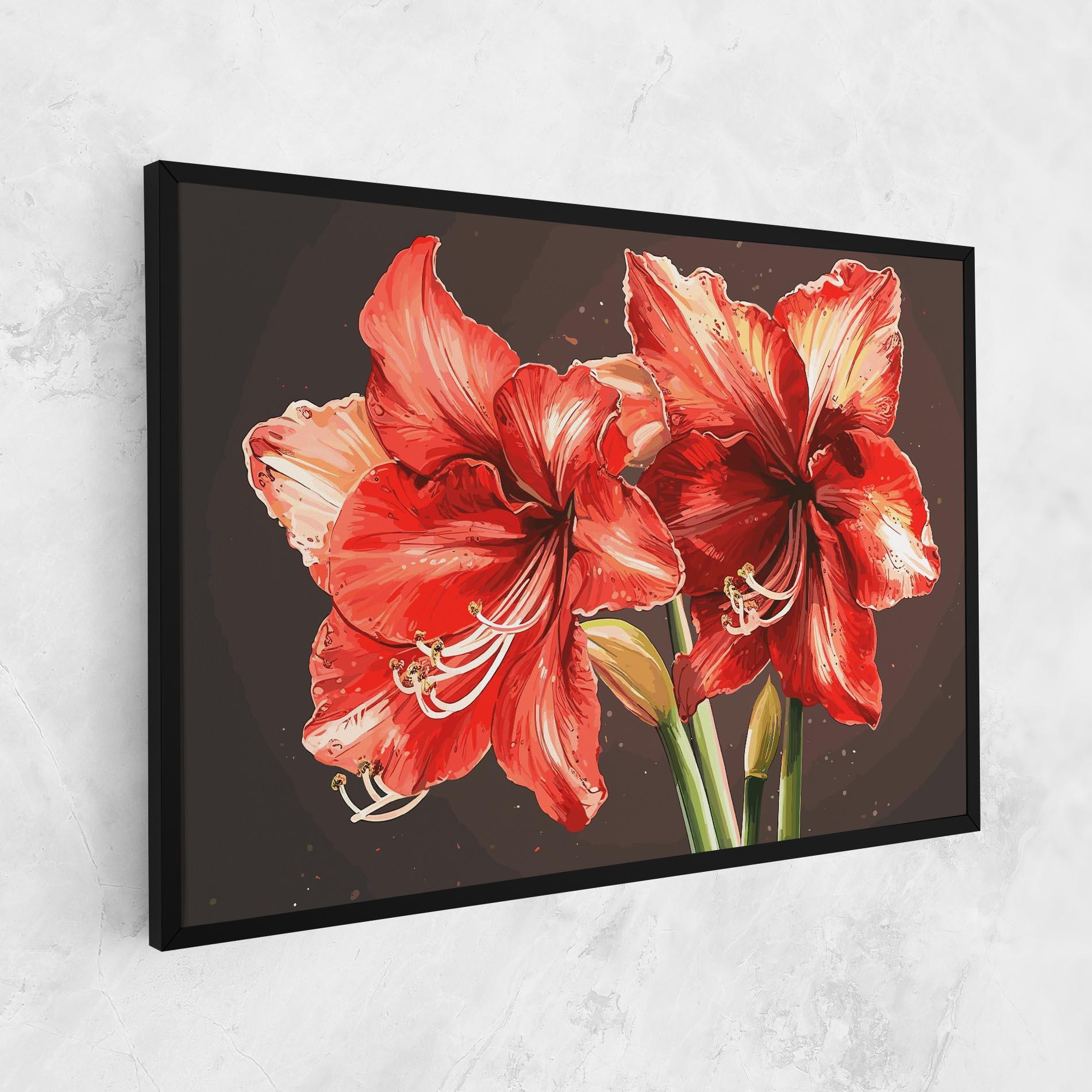 Tablou Canvas Orange Pretty Lily mockup 1