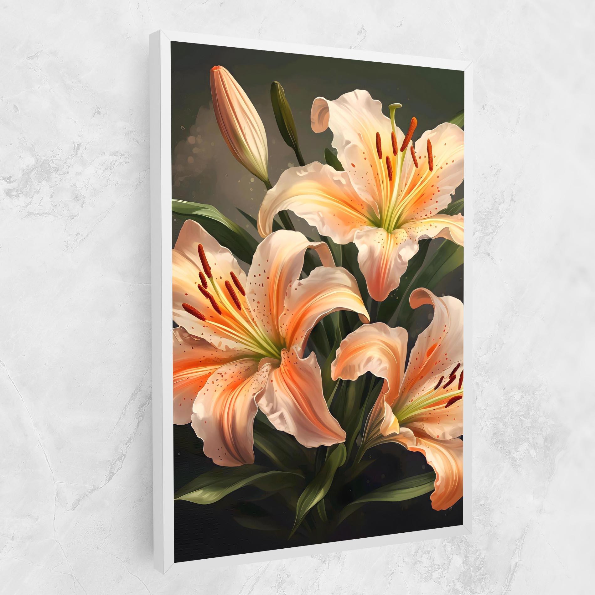 Tablou Canvas Light Orange Lily mockup 1
