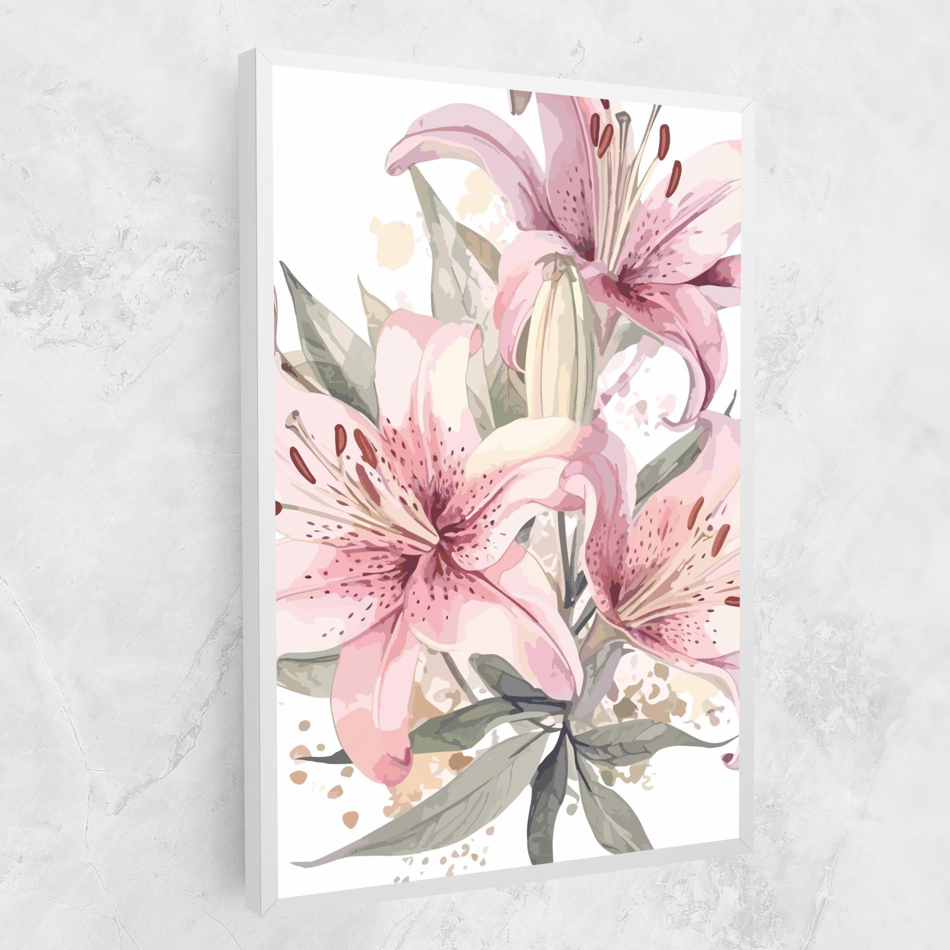 Light Pink Lily Art mockup 1