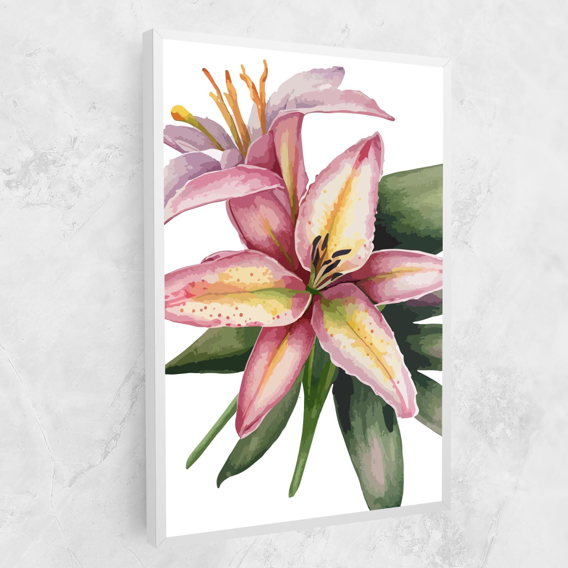 Tablou Canvas Lily Pretty Pink mockup 1