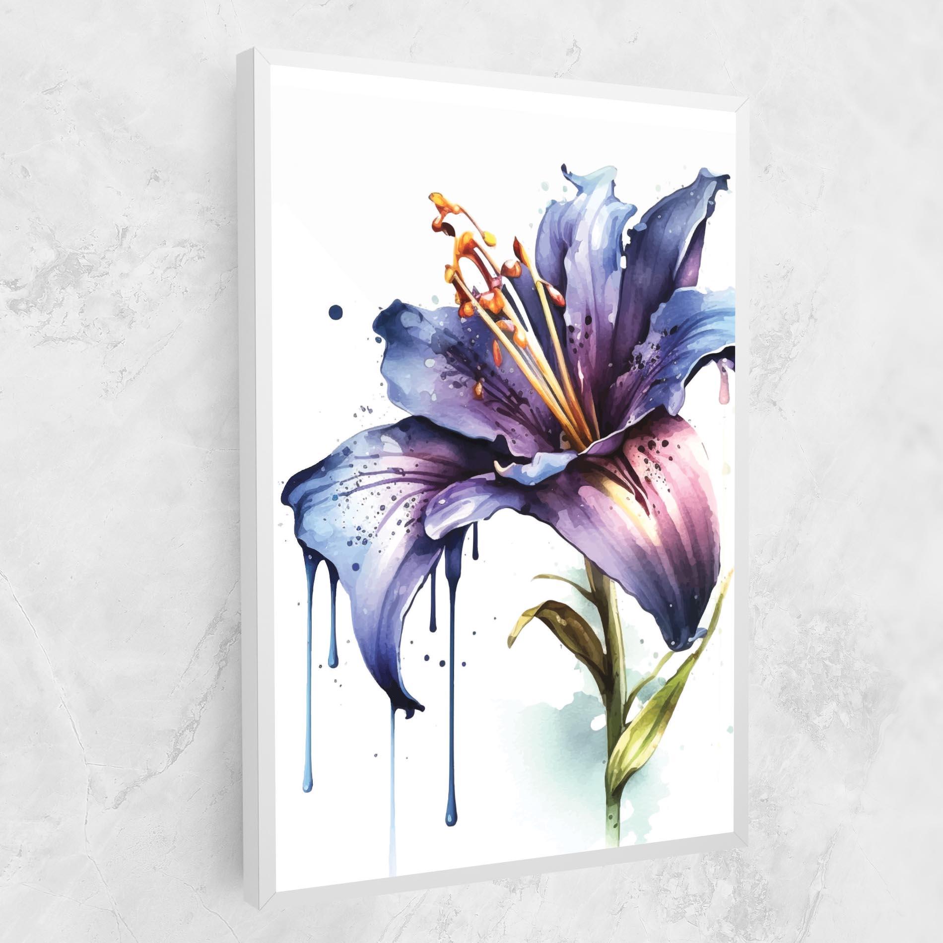 Tablou Canvas Purple Orange Lily mockup 1