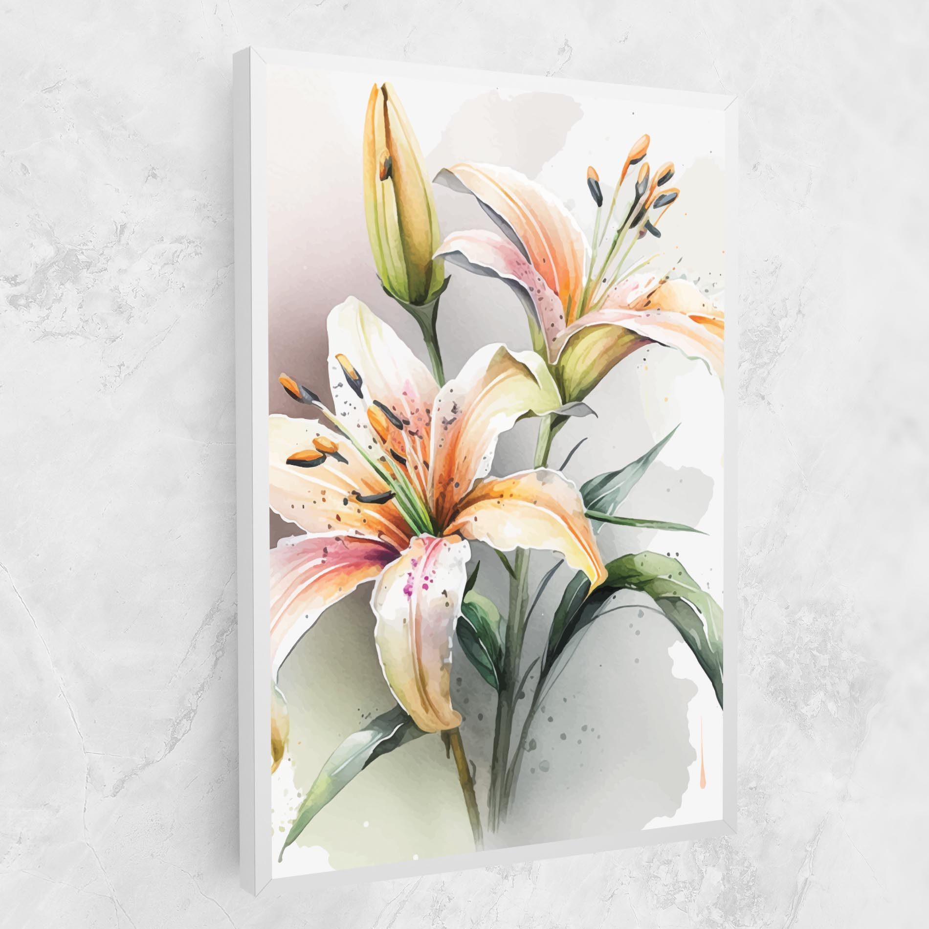 White Orange Lily mockup 1