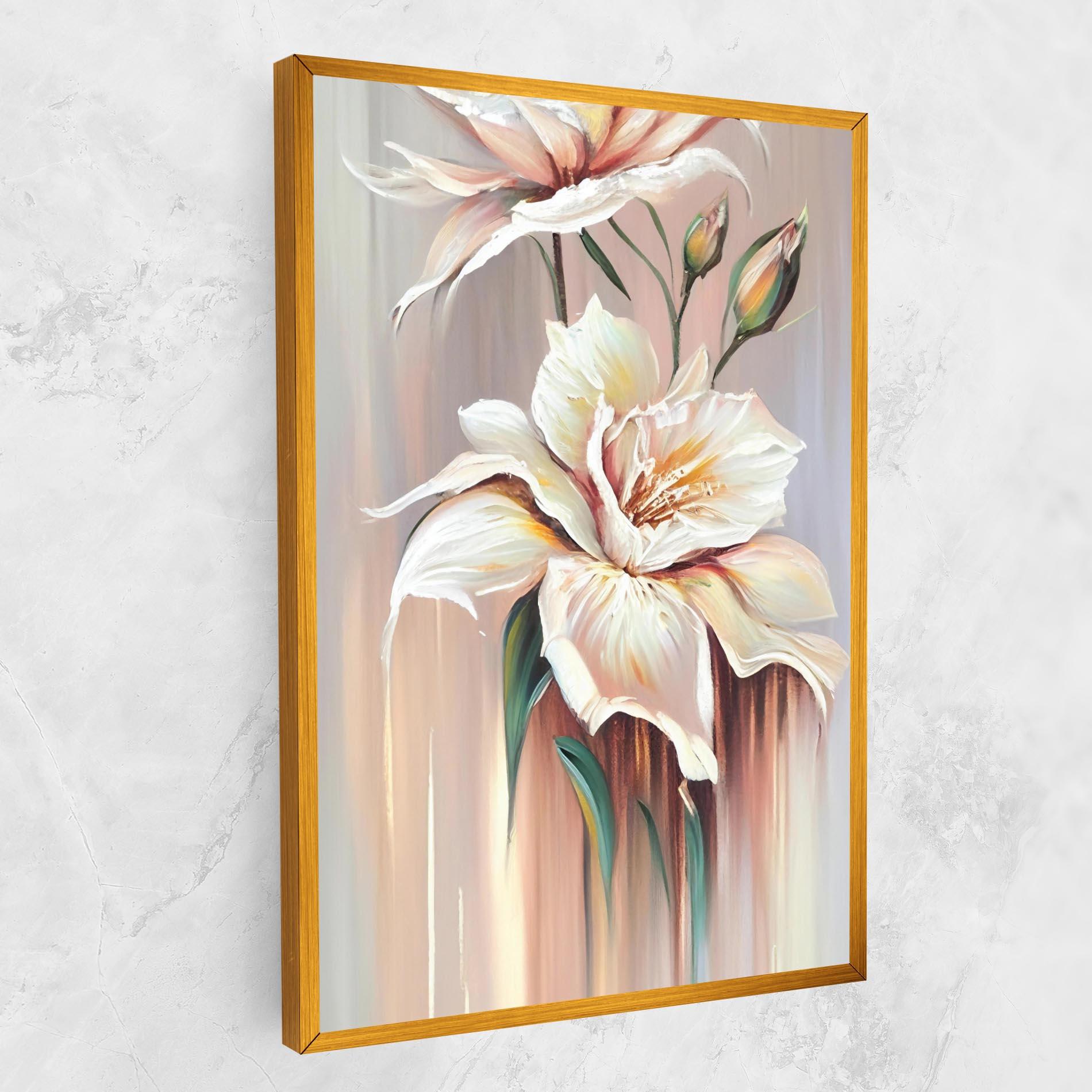 Tablou Canvas Abstract Lily Painting mockup 1