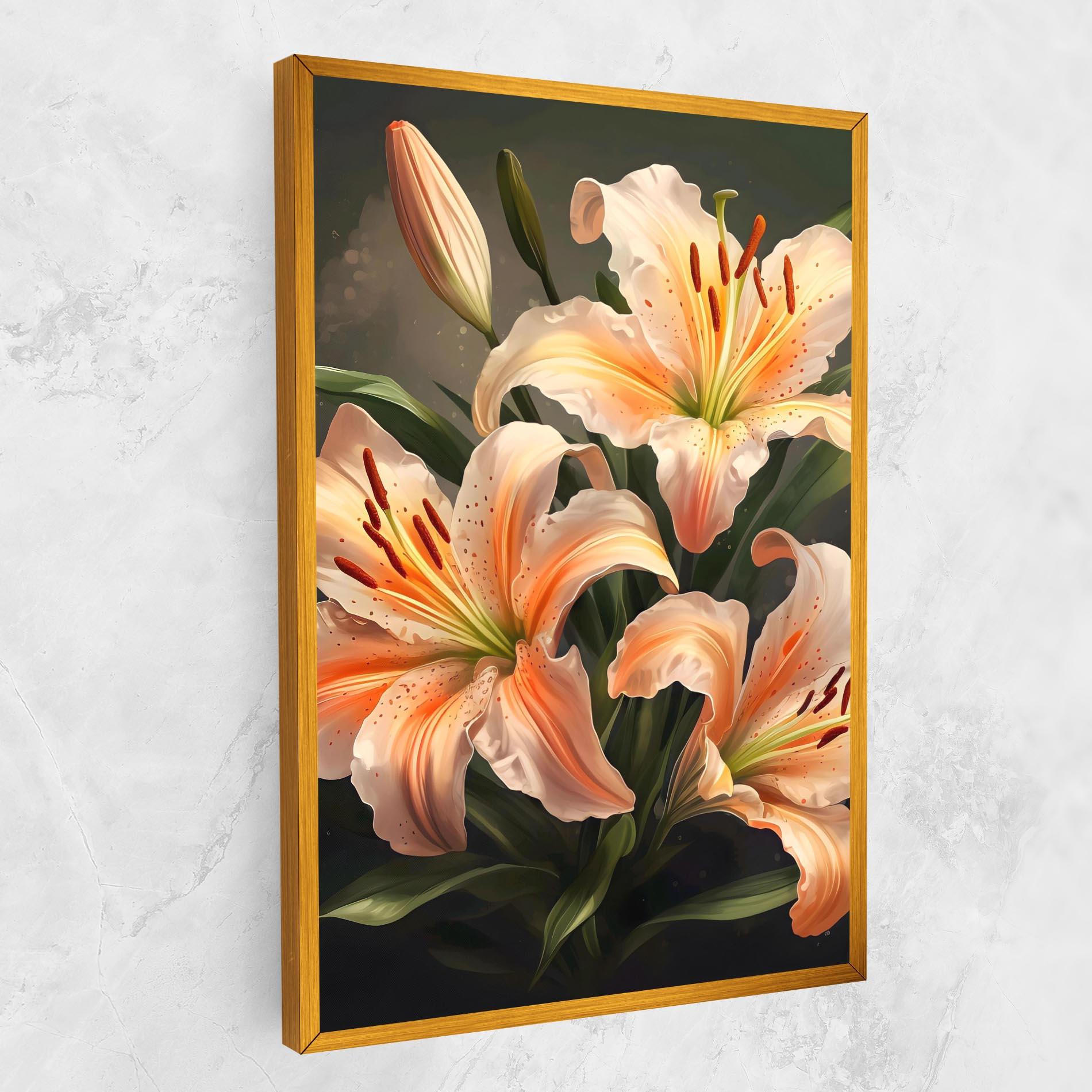 Tablou Canvas Light Orange Lily mockup 1