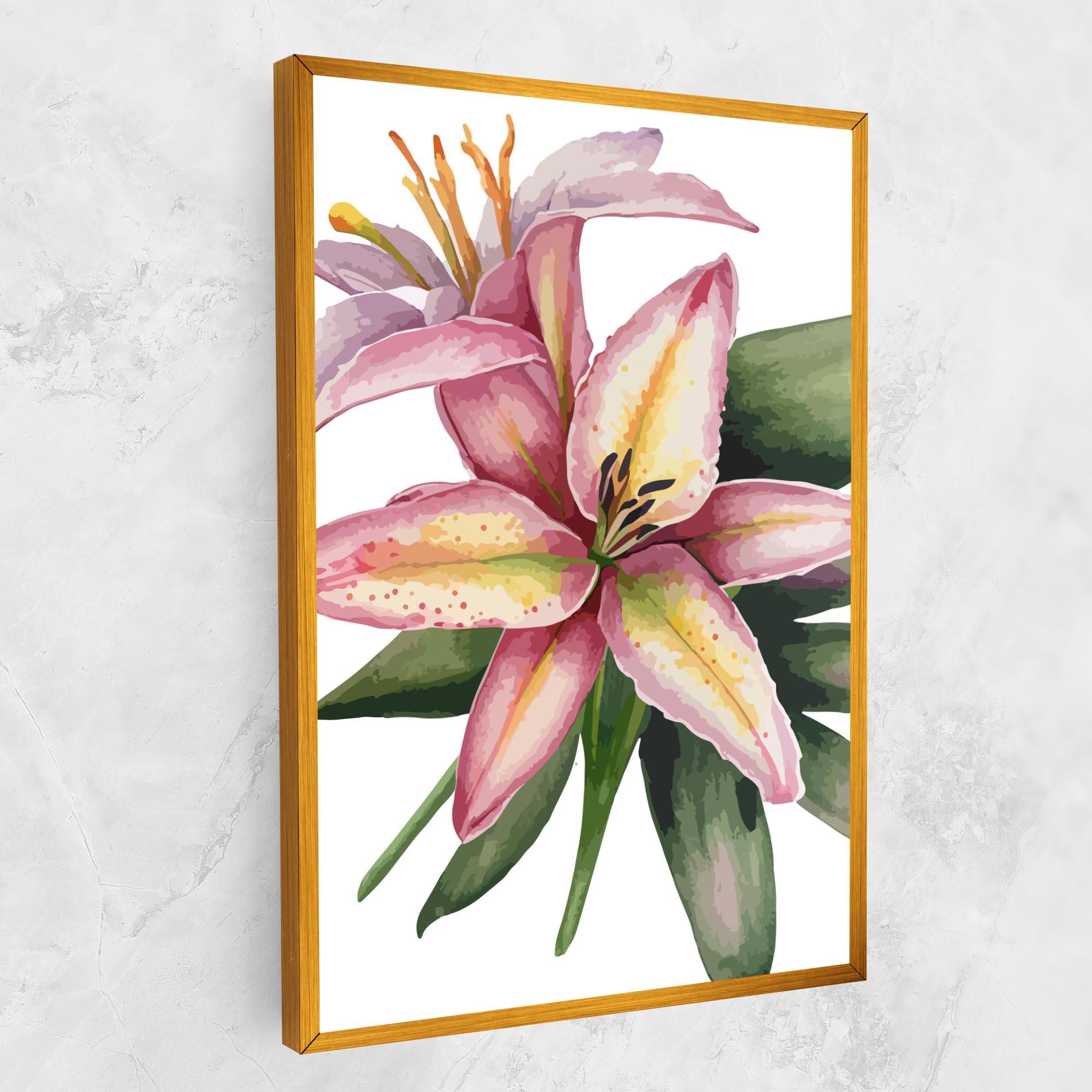 Tablou Canvas Lily Pretty Pink mockup 1