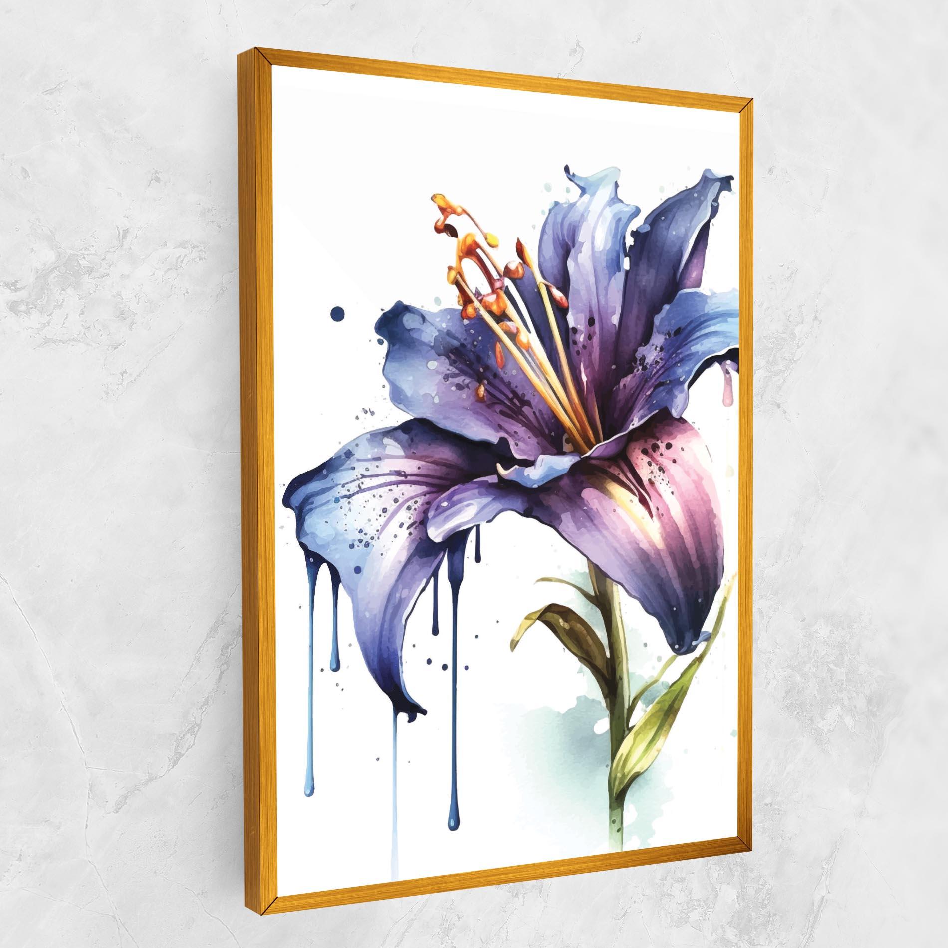 Tablou Canvas Purple Orange Lily mockup 1