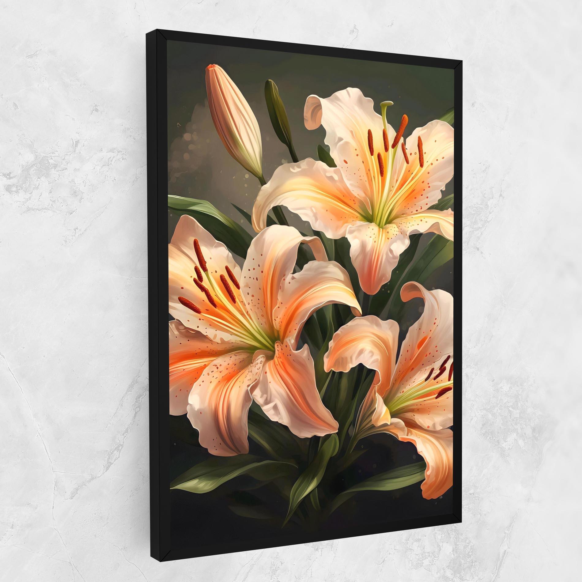 Tablou Canvas Light Orange Lily mockup 1