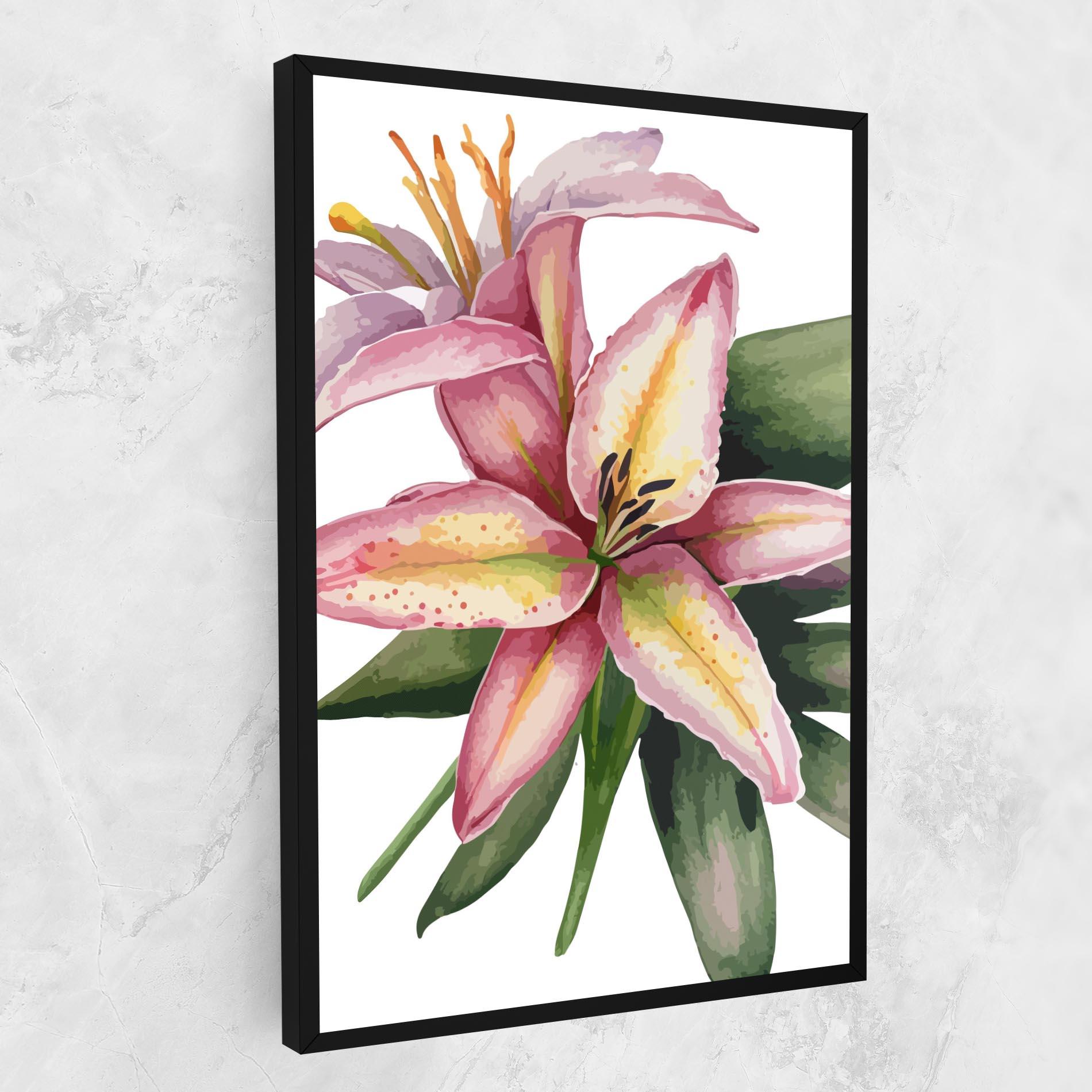 Tablou Canvas Lily Pretty Pink mockup 1