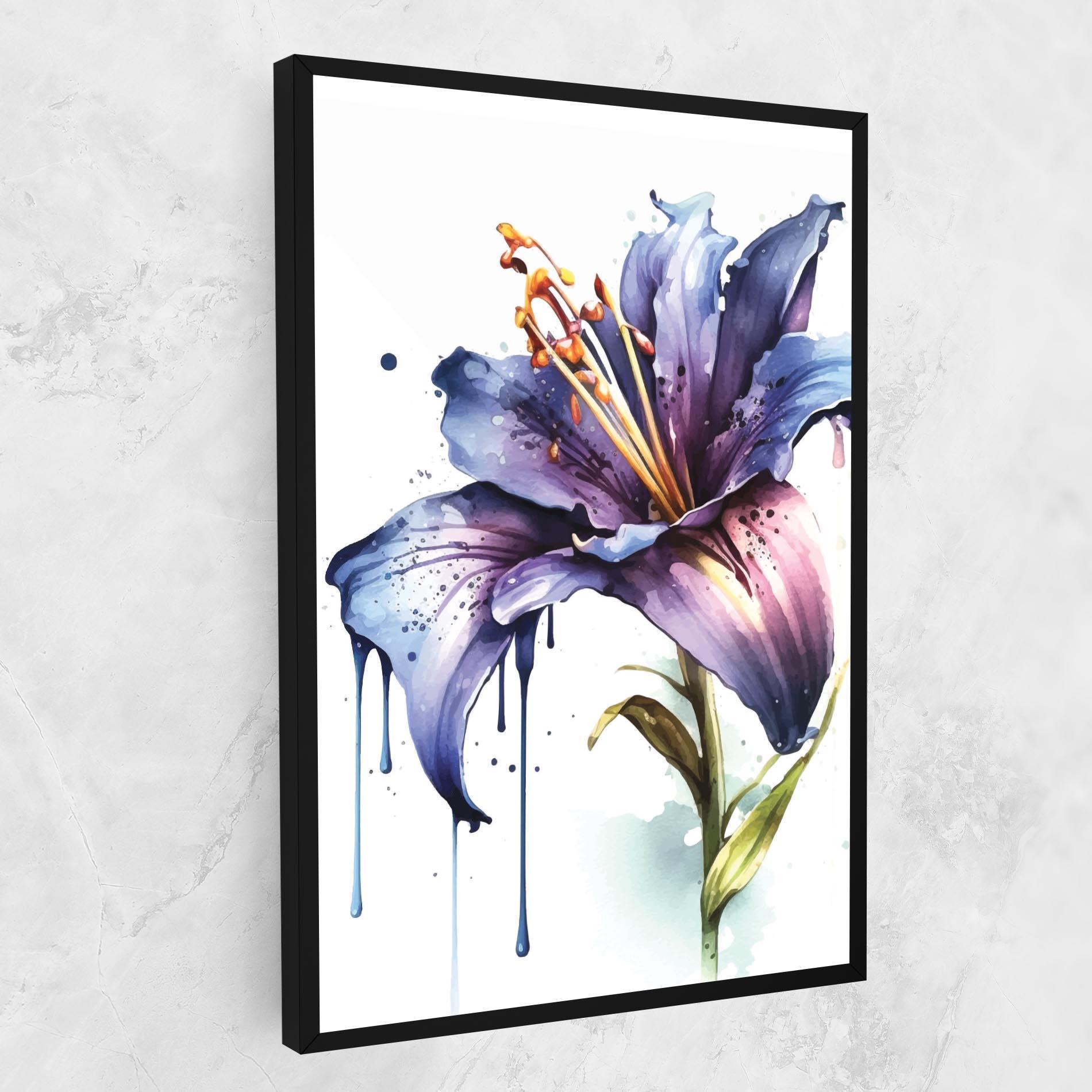 Tablou Canvas Purple Orange Lily mockup 1