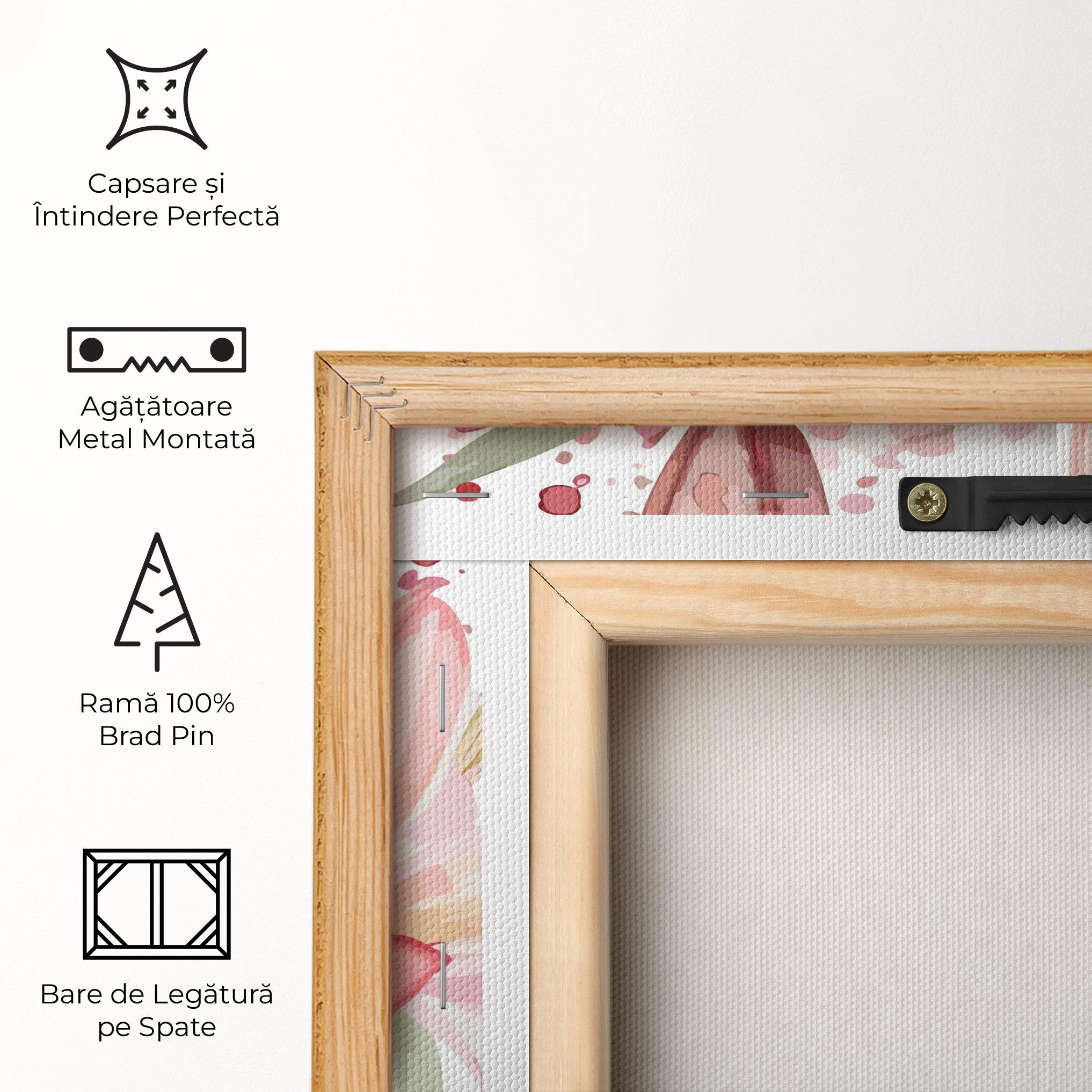 Tablou Canvas Beautiful Pink Lily mockup 5