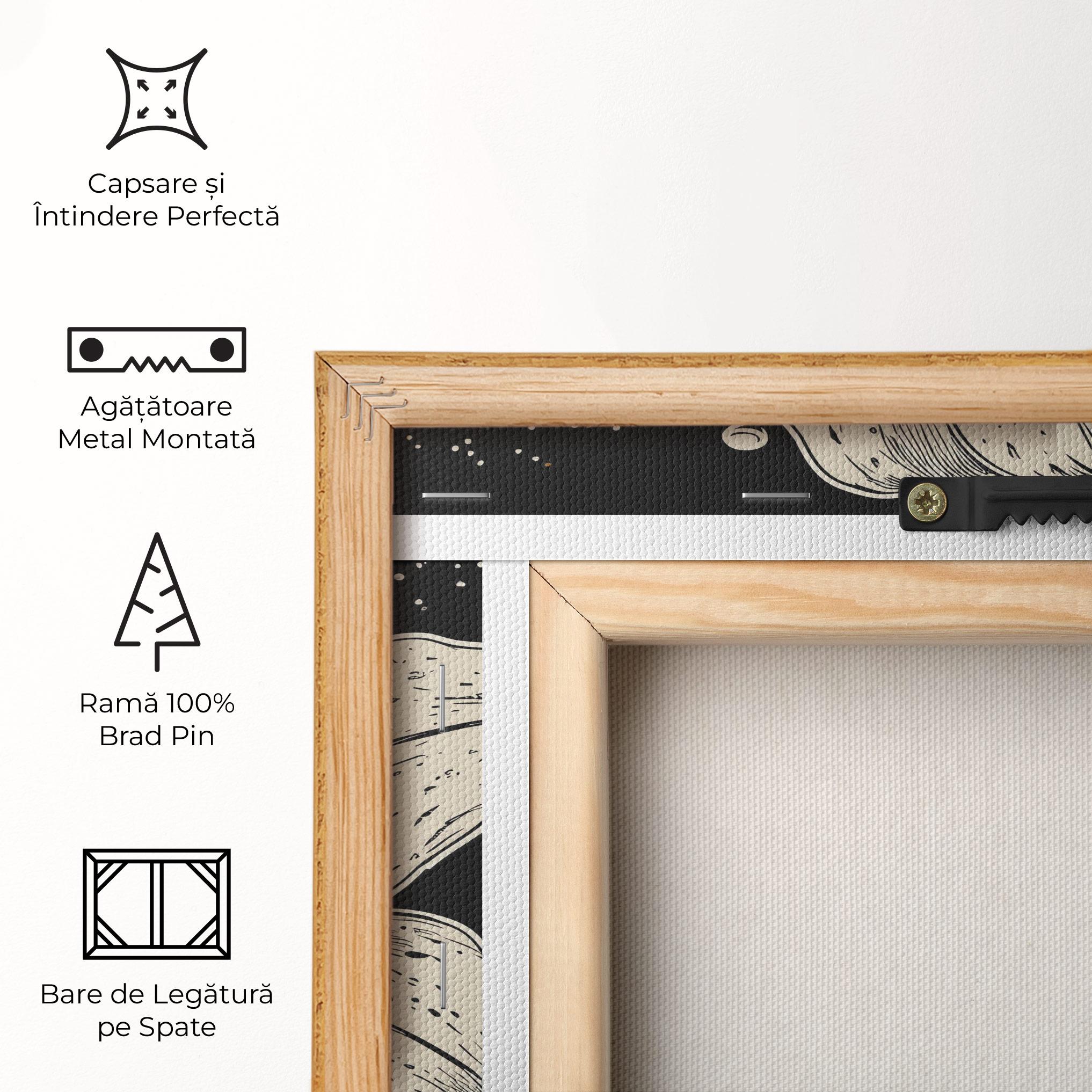 Tablou Canvas Cream Black Lily mockup 5