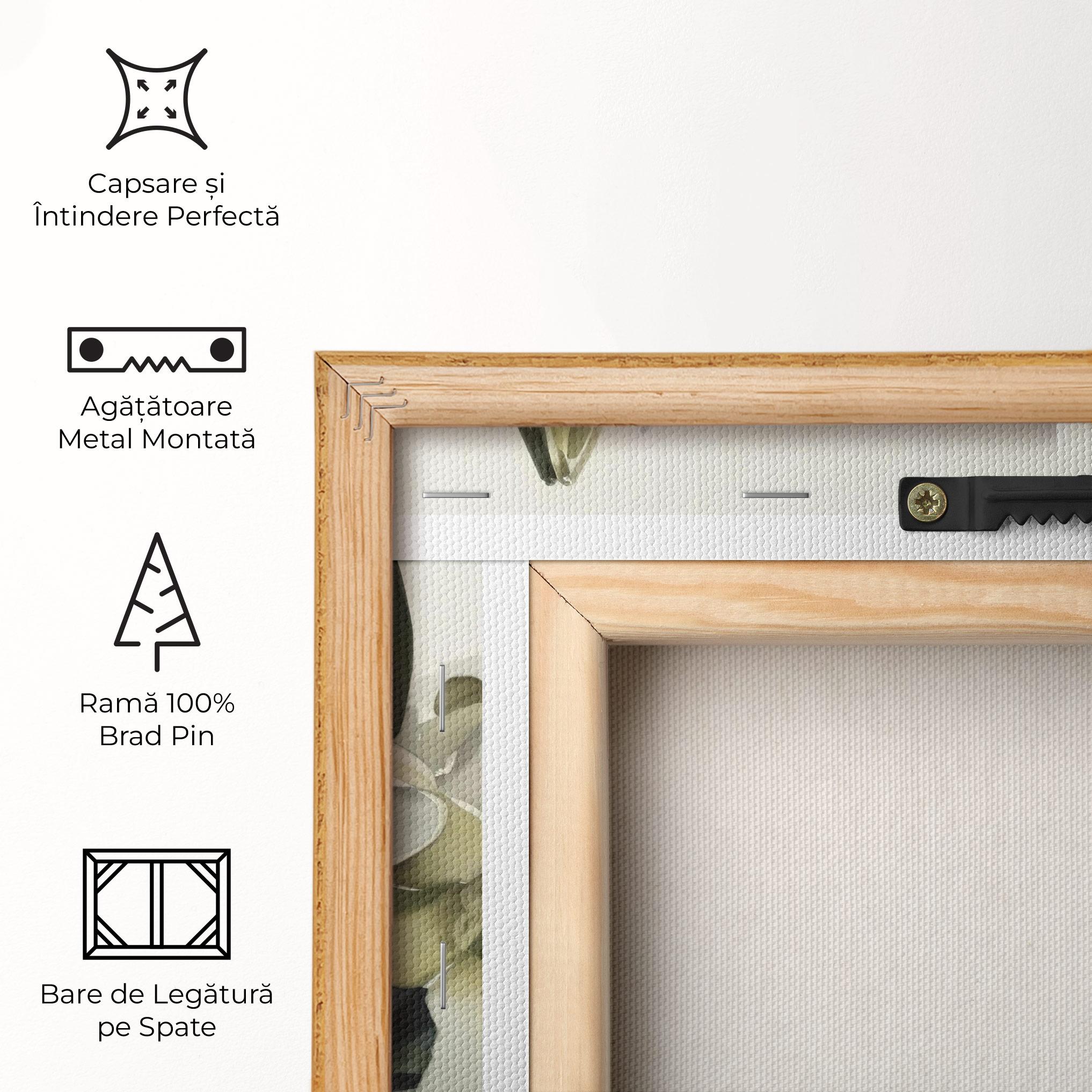 Tablou Canvas Cute White Lily Painting mockup 5