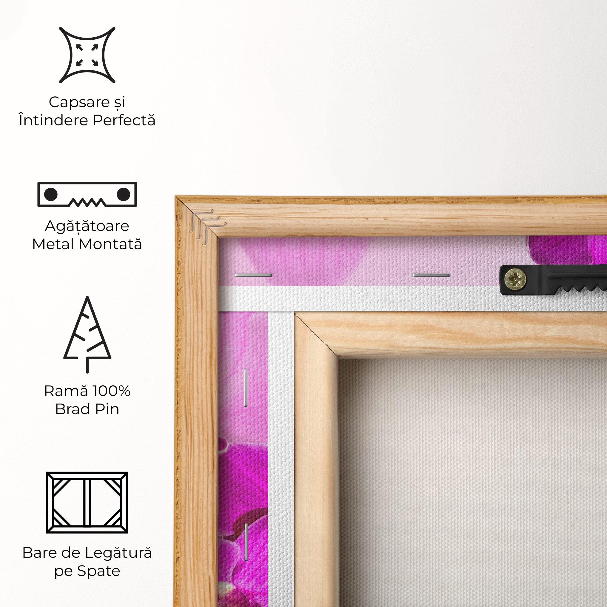 Tablou Canvas Flori Roz mockup 5