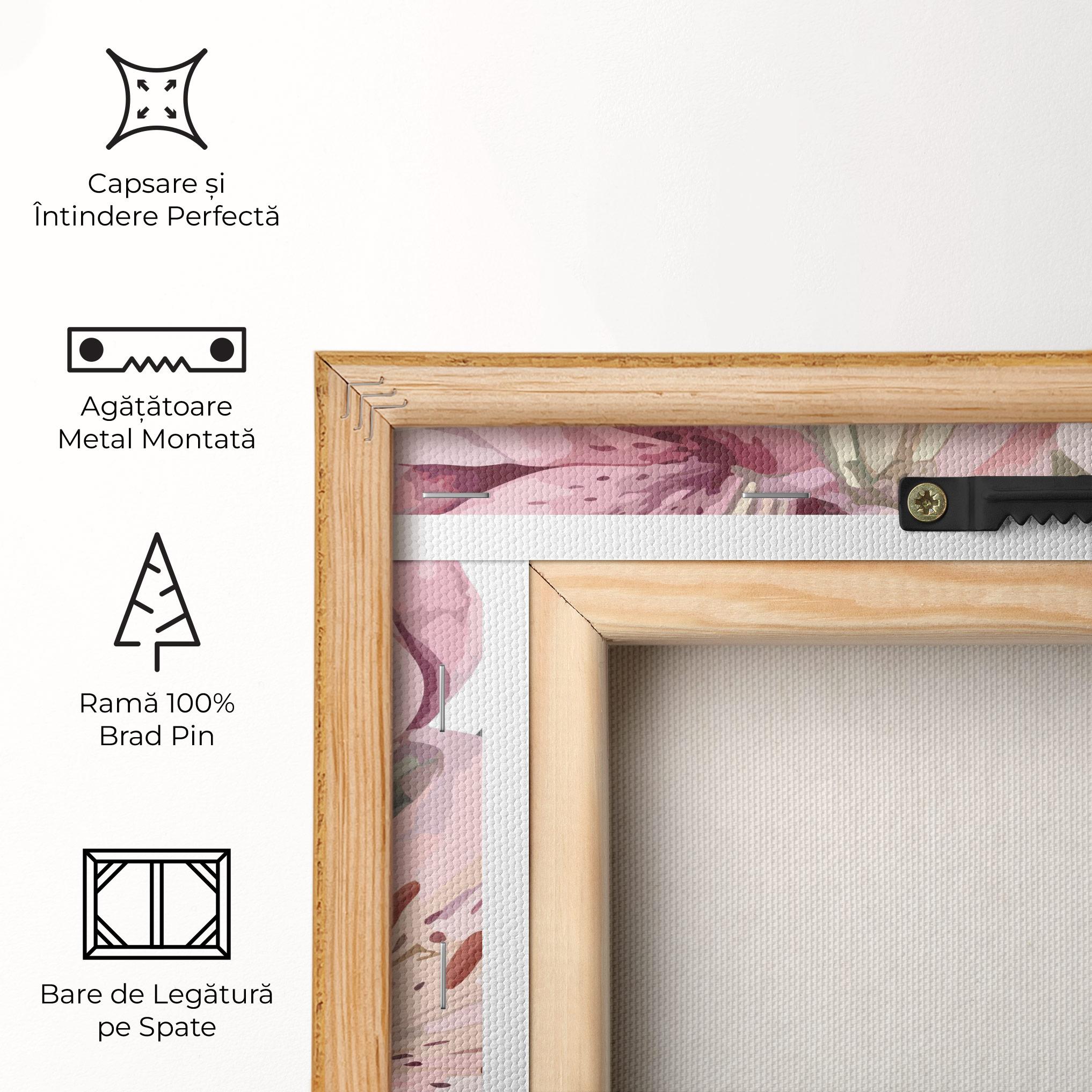 Tablou Canvas Light Pink Lily Art mockup 5