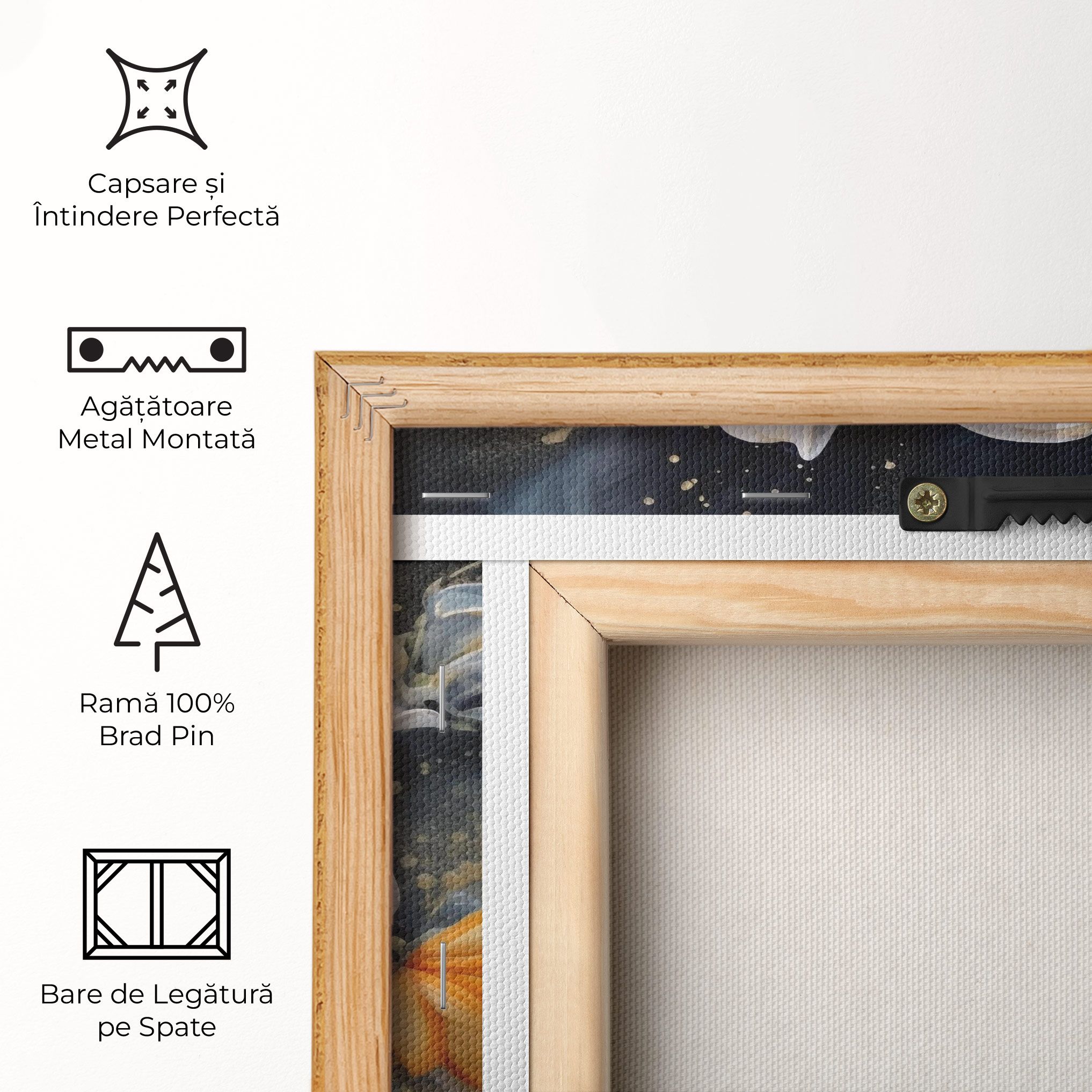 Lily On Blue Painting mockup 5