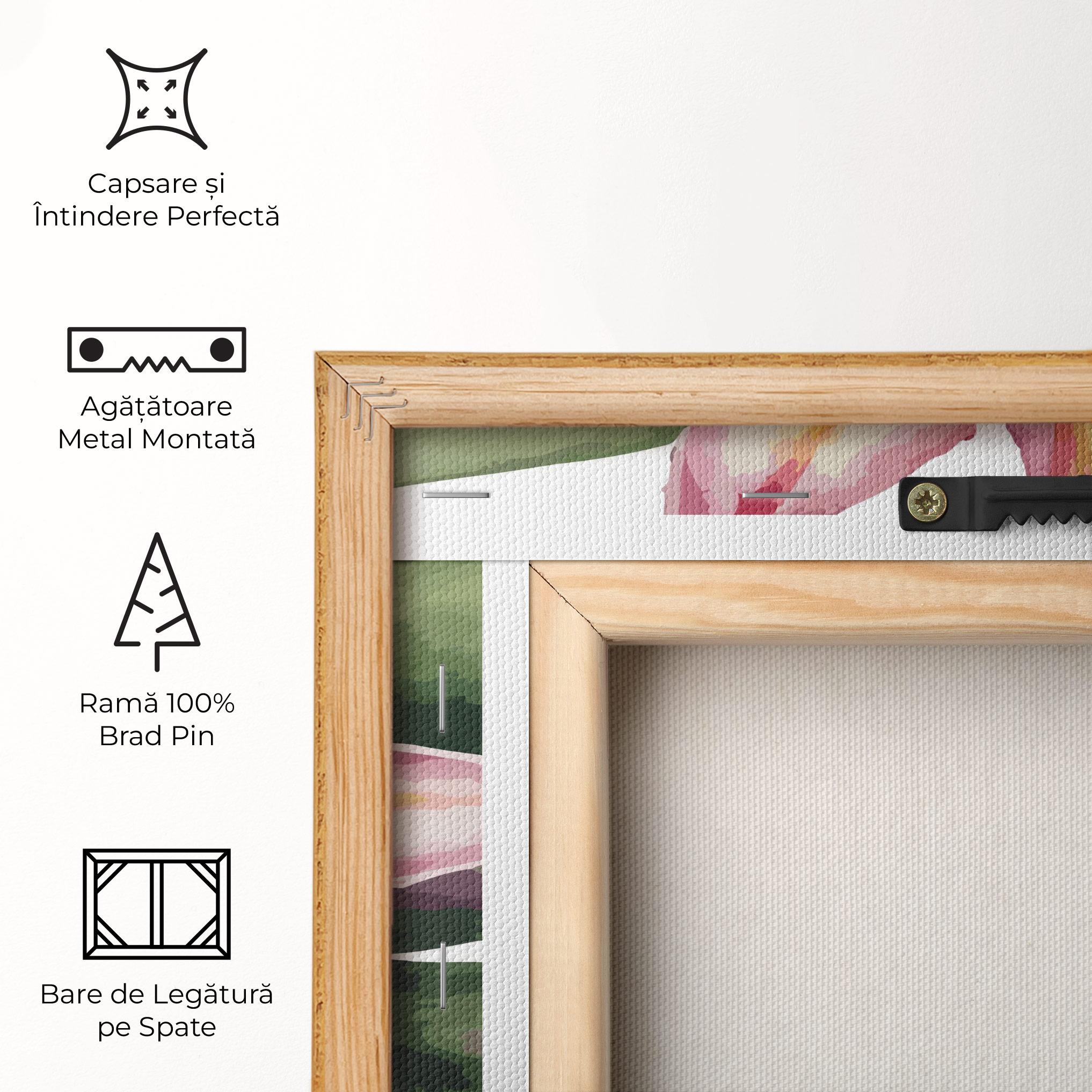 Tablou Canvas Lily Pretty Pink mockup 5