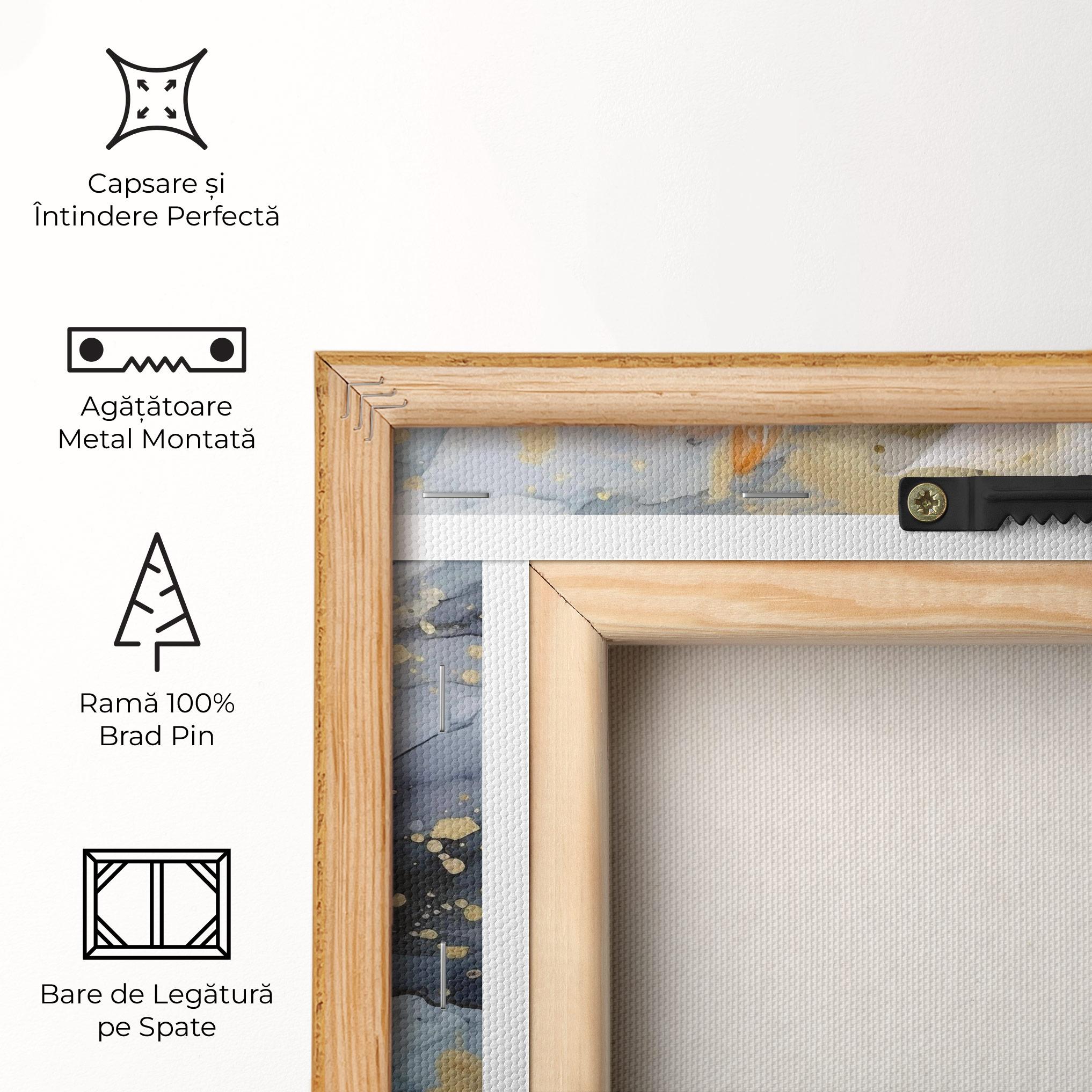 Tablou Canvas Lily With Orange Painting mockup 5