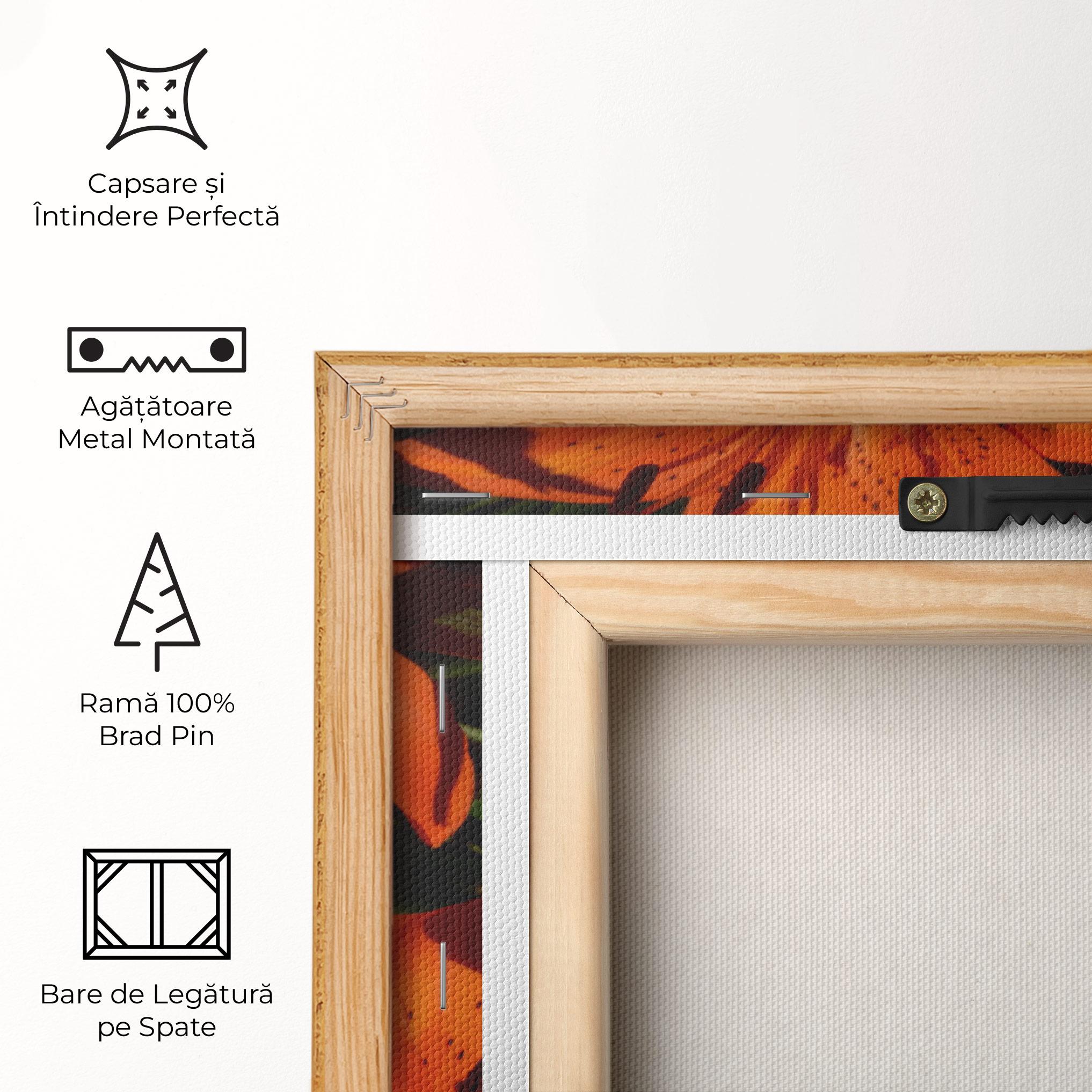 Tablou Canvas Orange Lily In The Sun mockup 5