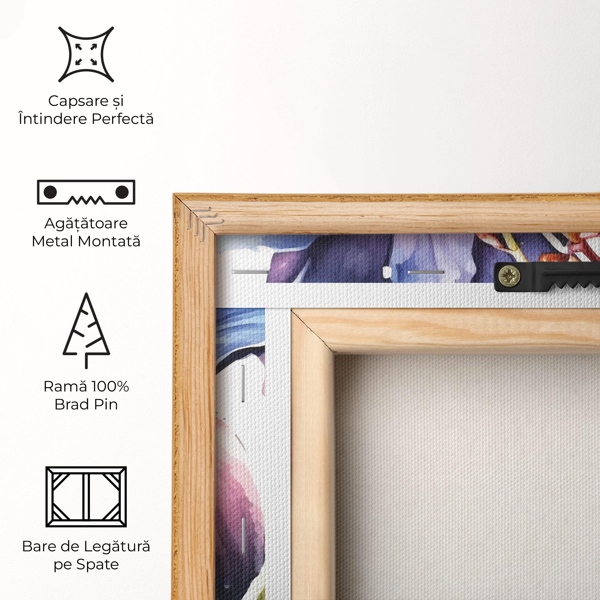 Tablou Canvas Purple Orange Lily mockup 5