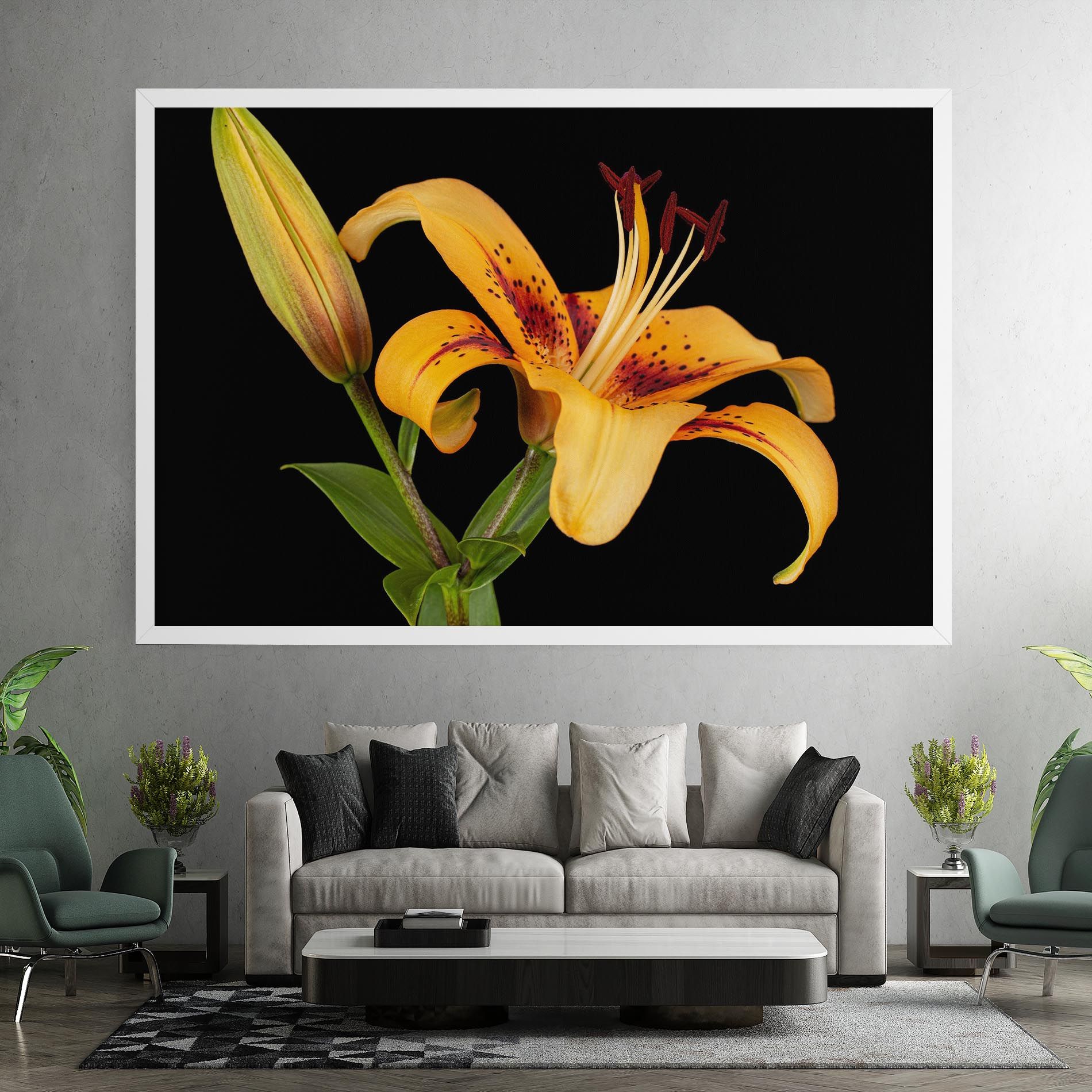 Beautiful Yellow Lily mockup 7