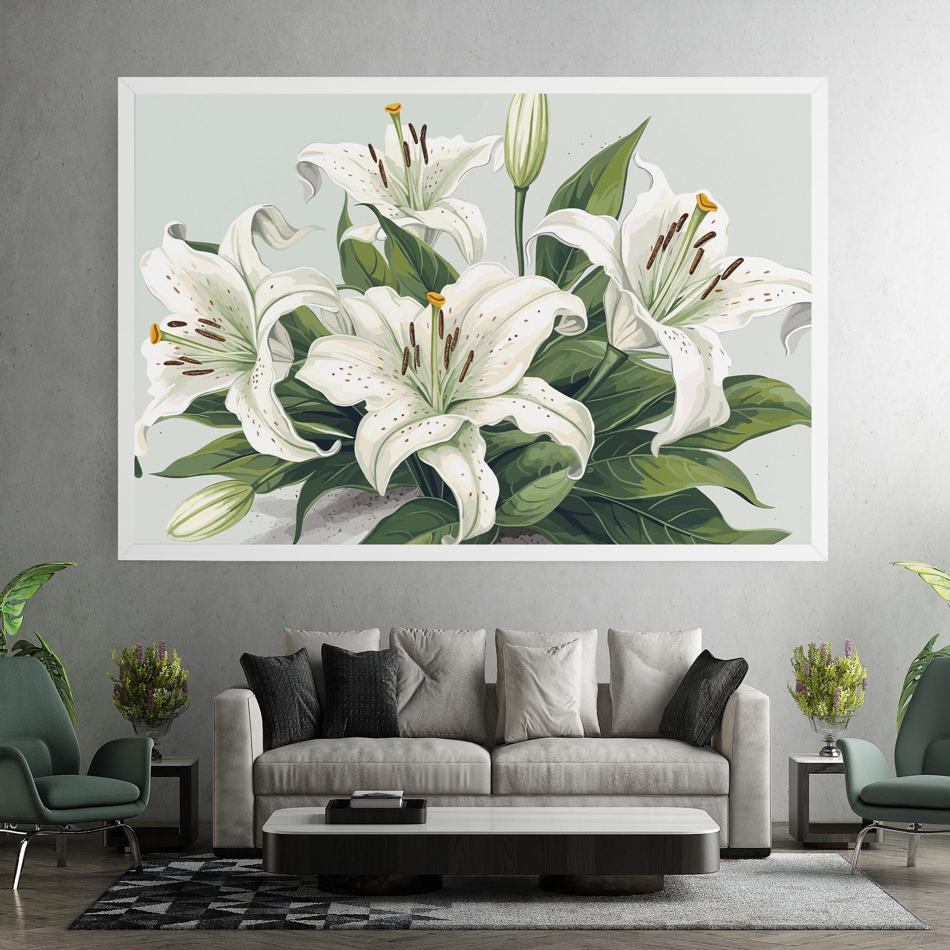 Tablou Canvas Light Lily Art mockup 7