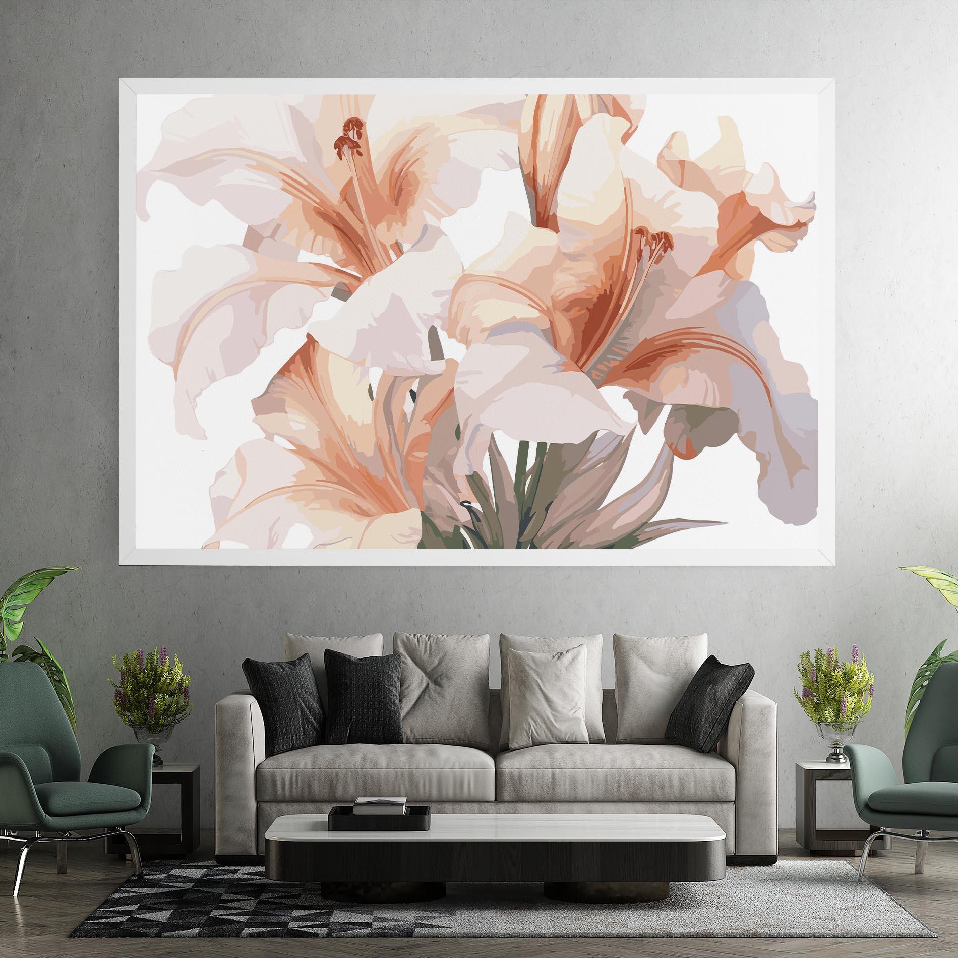 Tablou Canvas Light Pink Lily mockup 7