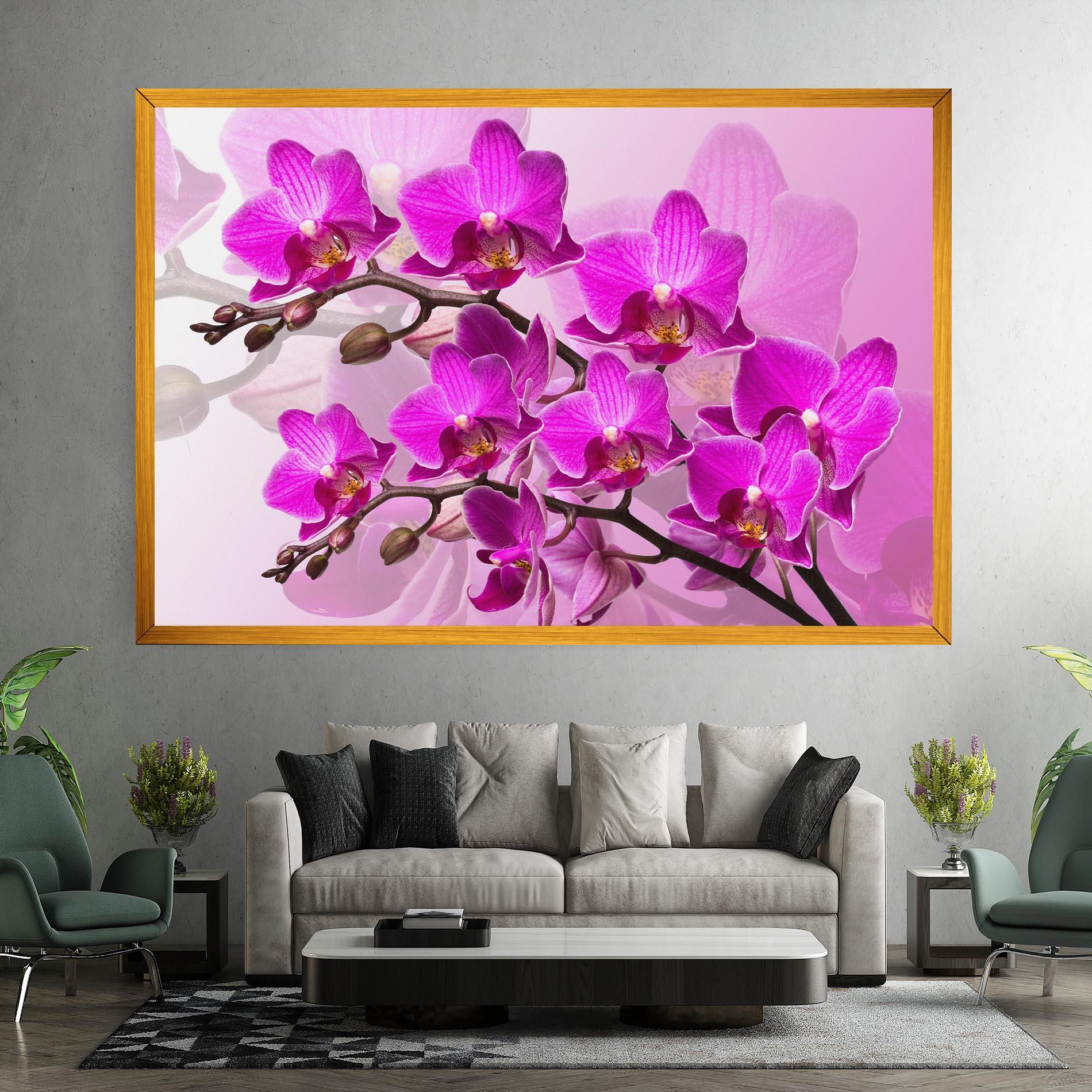 Tablou Canvas Flori Roz mockup 7