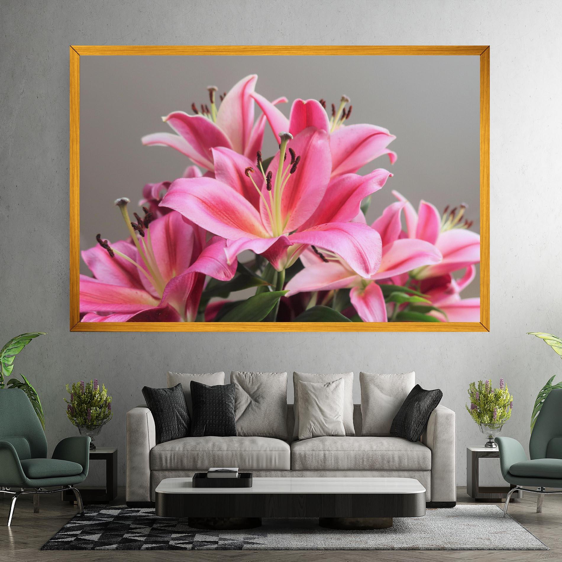 Tablou Canvas Light Pink Lily View mockup 7