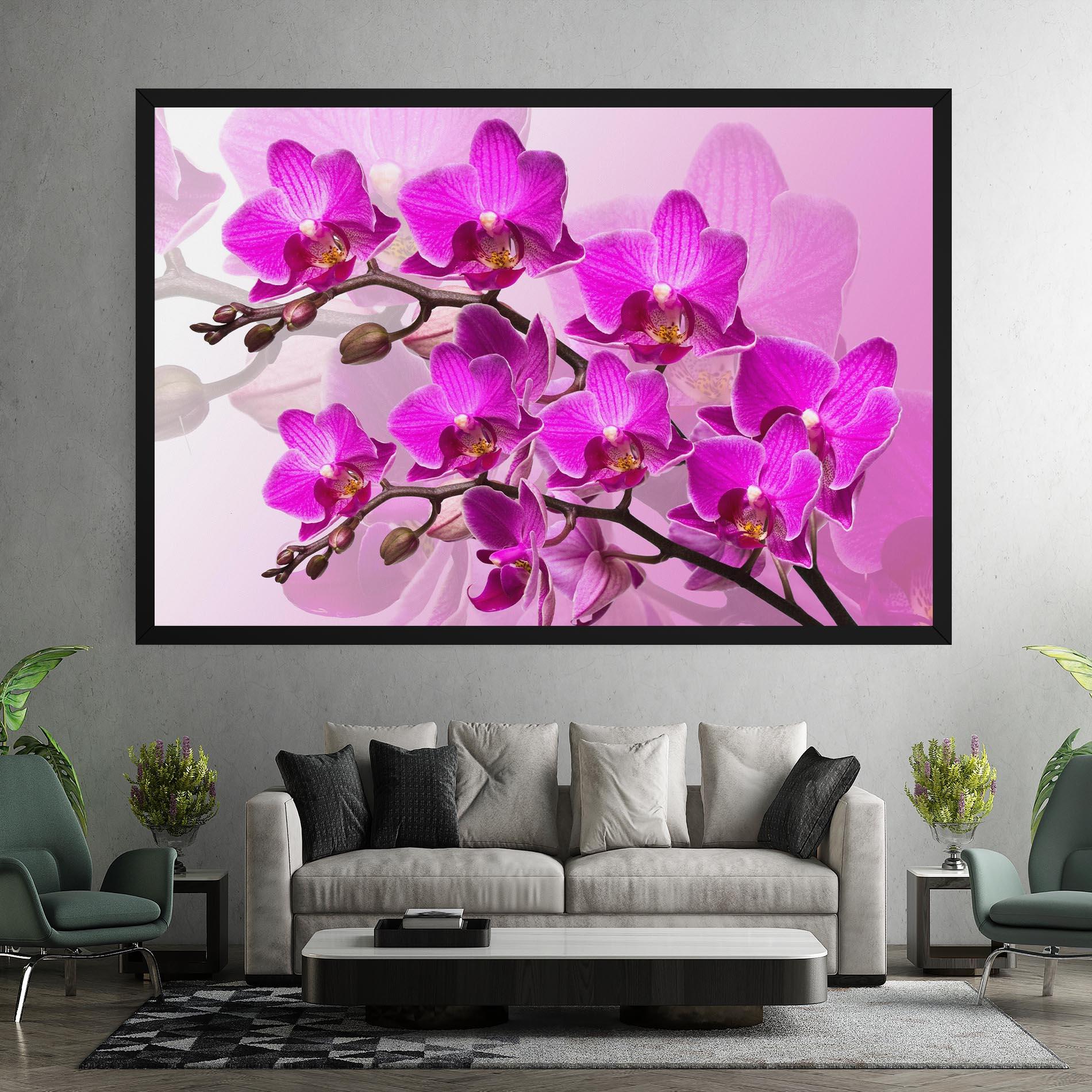 Tablou Canvas Flori Roz mockup 7