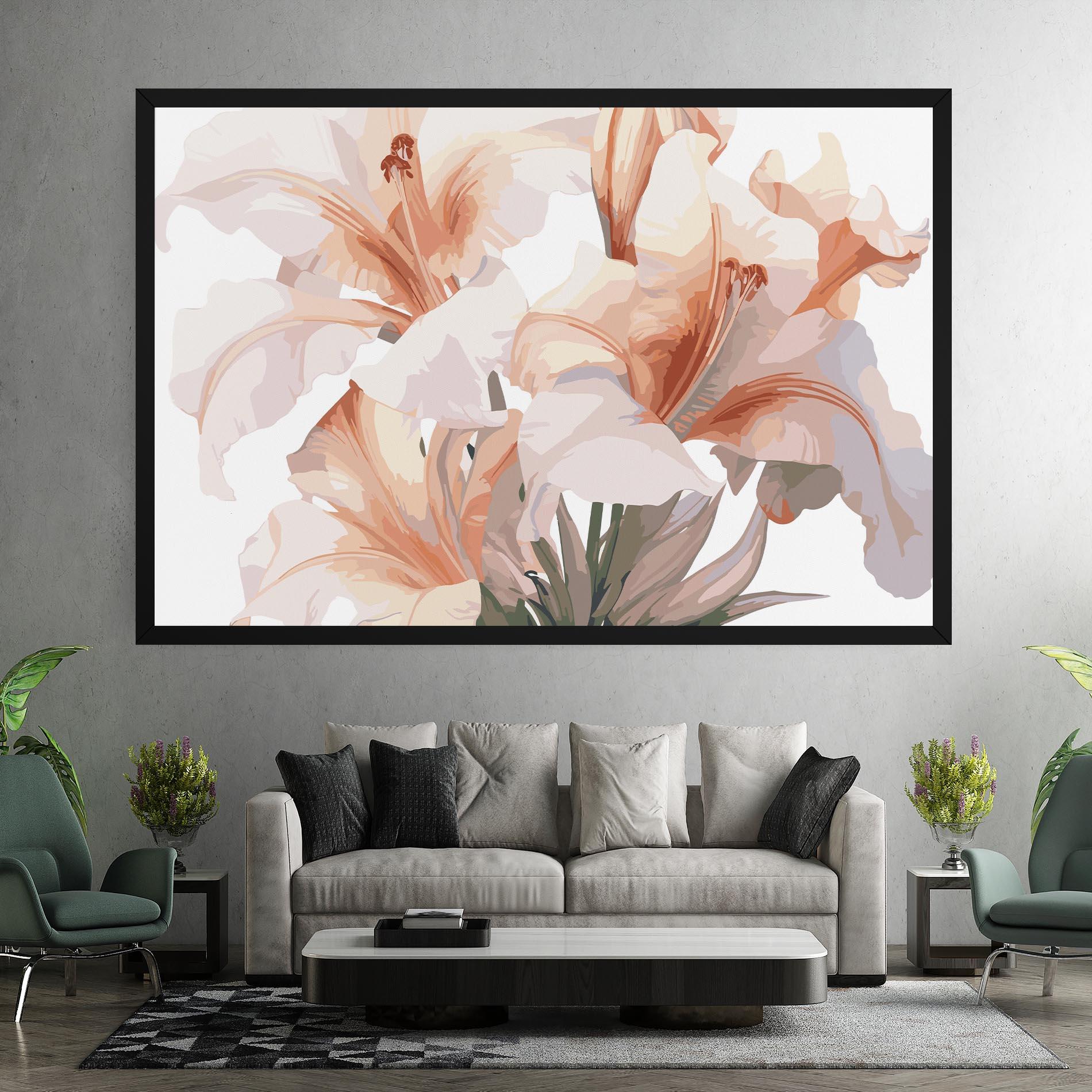 Tablou Canvas Light Pink Lily mockup 7