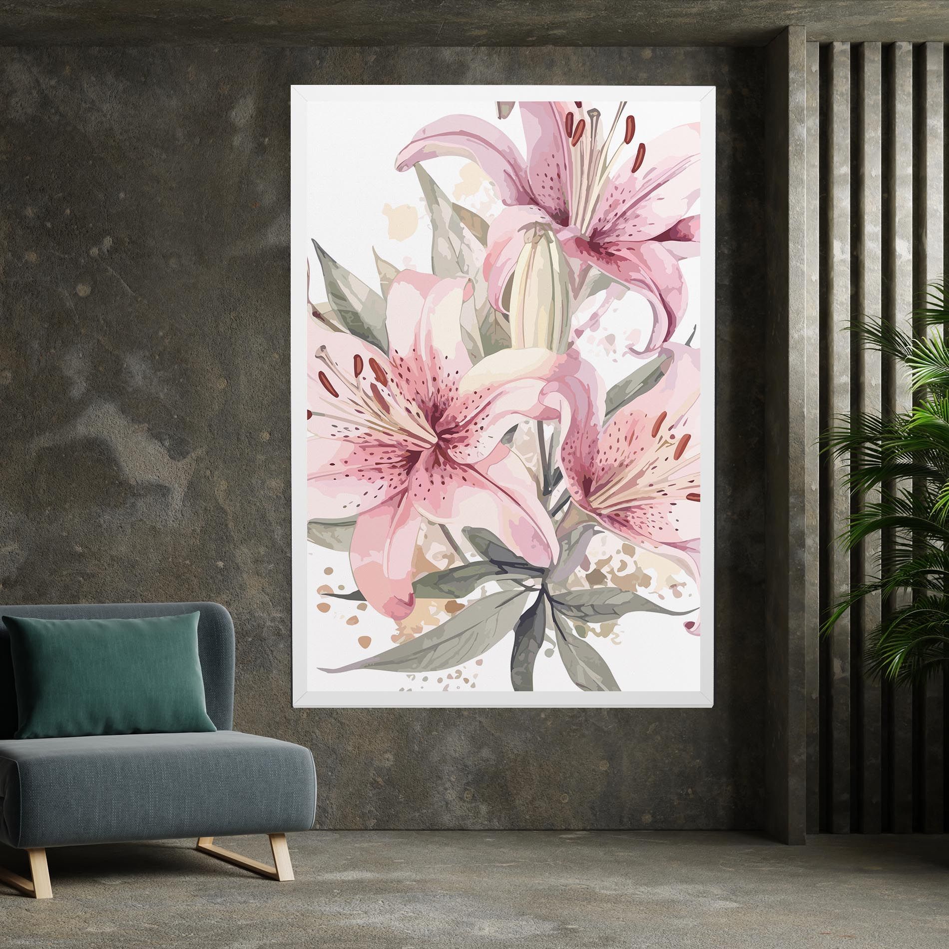 Light Pink Lily Art mockup 7